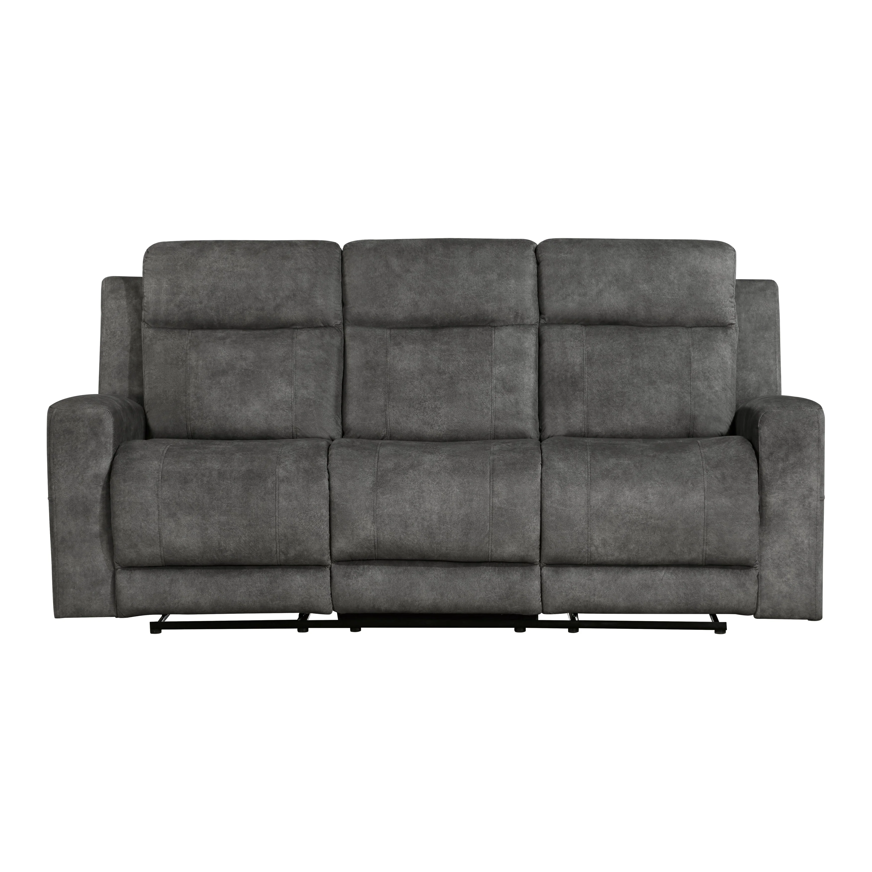 Muncie Brownish Gray Double Reclining Sofa
