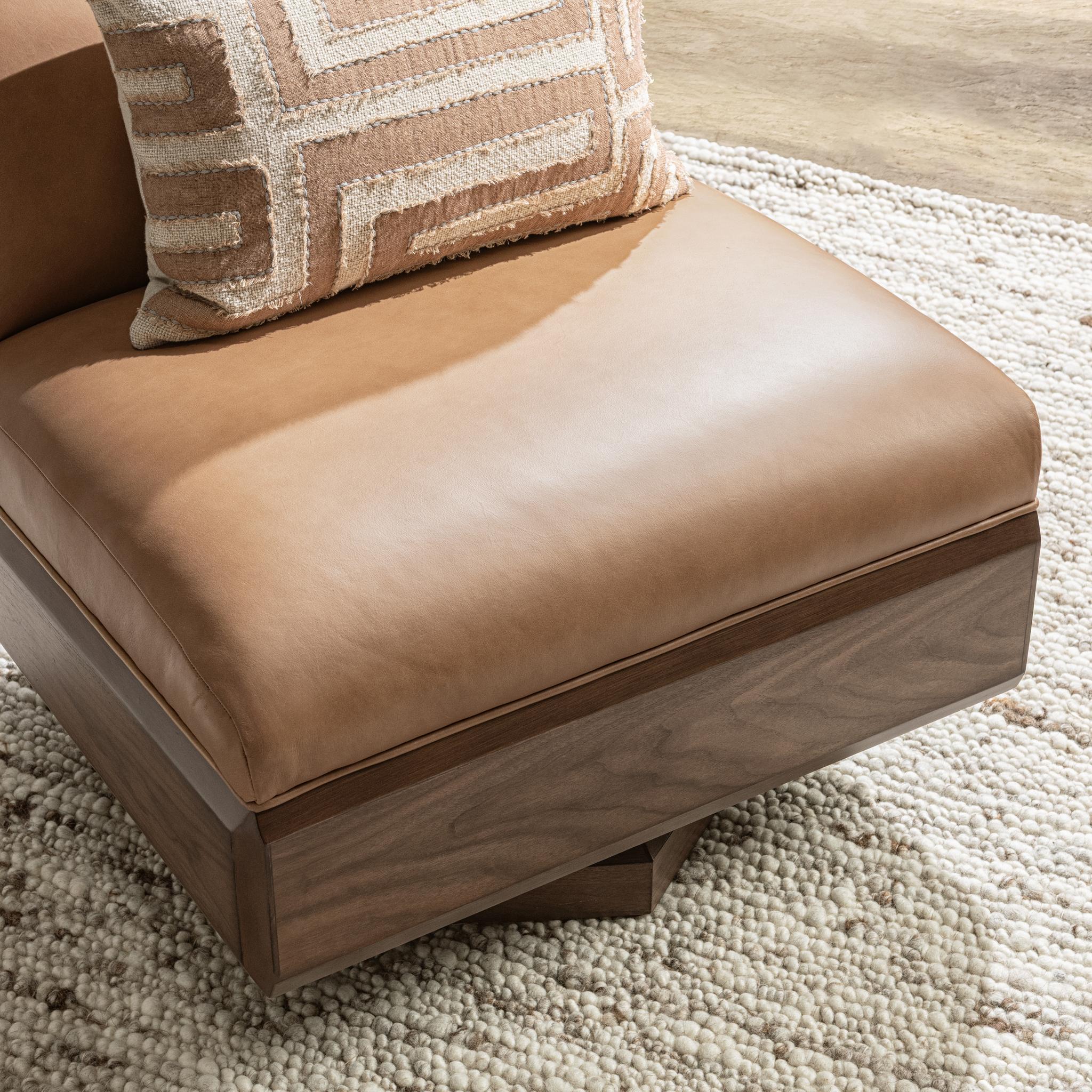 Myla Swivel Chair - Tan - Image 7