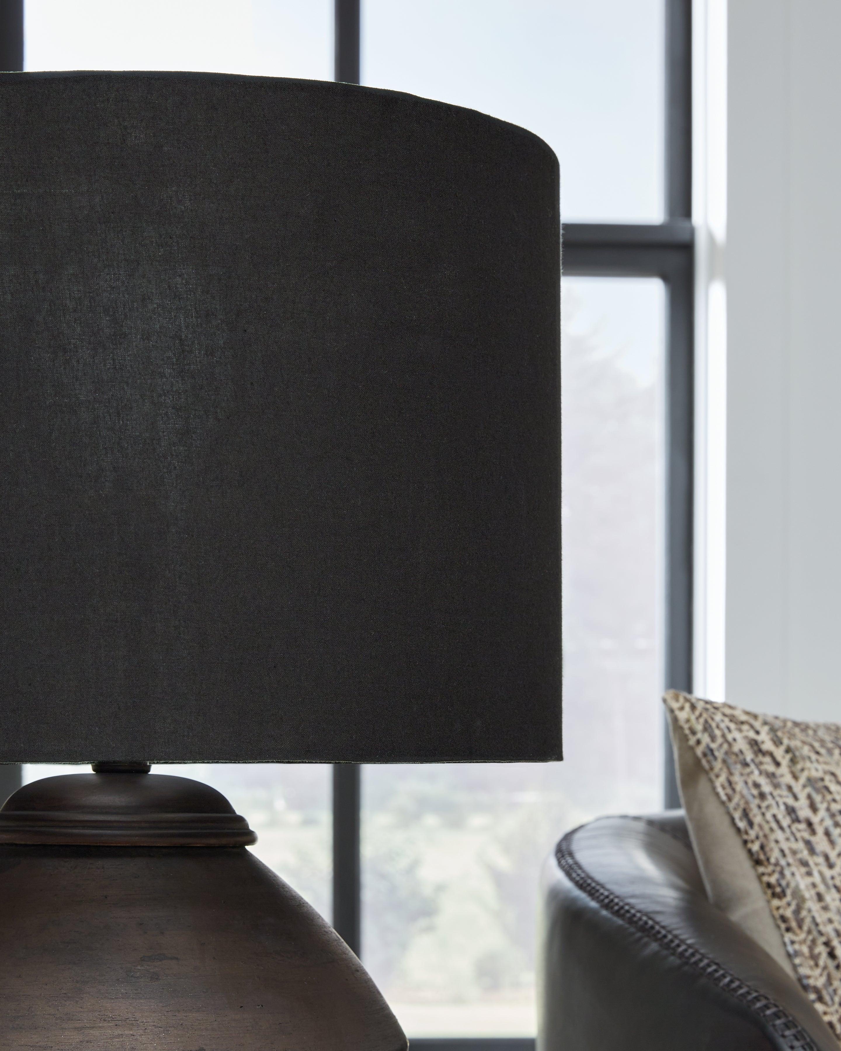 Naareman Metallic Black Table Lamp - Image 2
