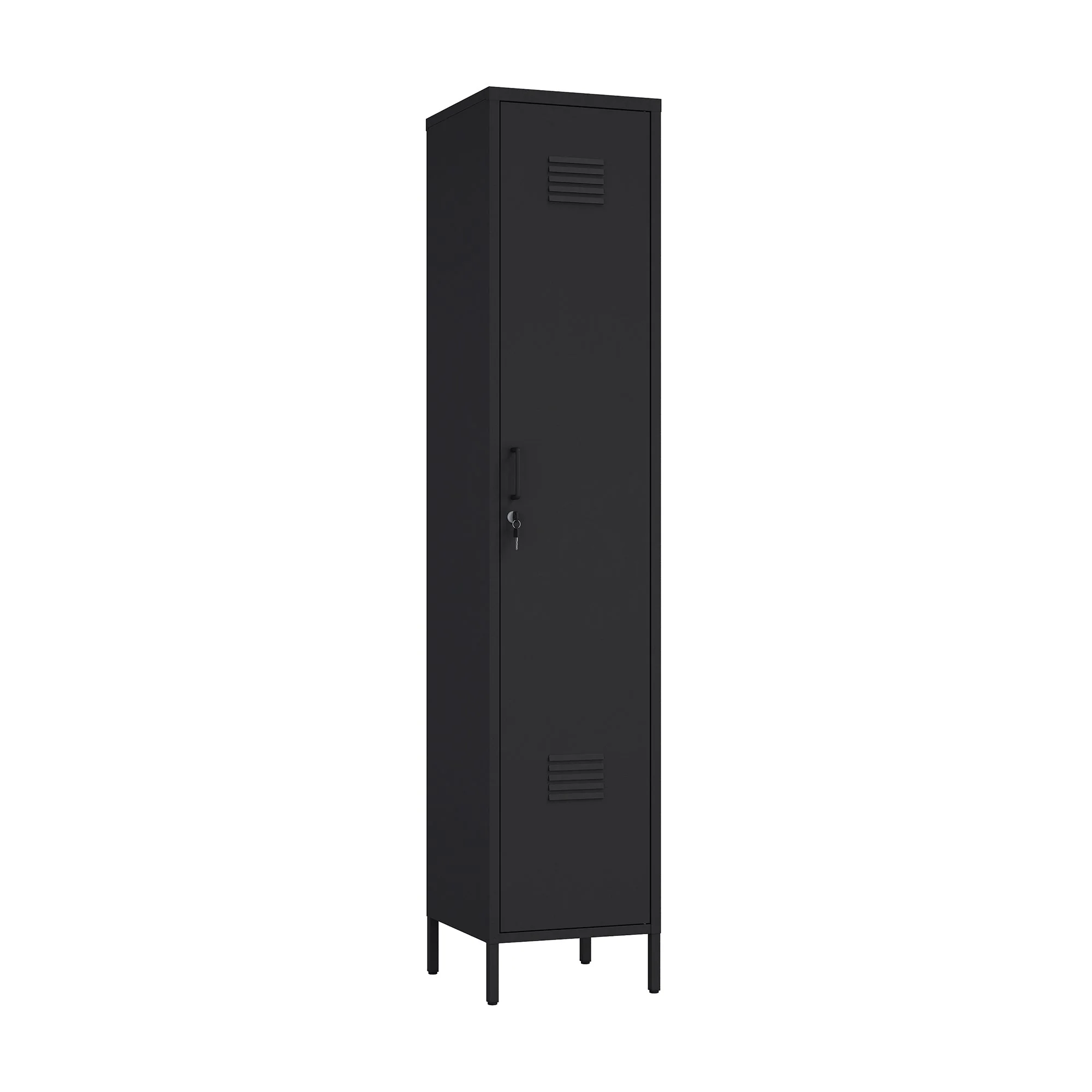 Naomi 15" Single Locker Storage Cabinet in Black - Image 7