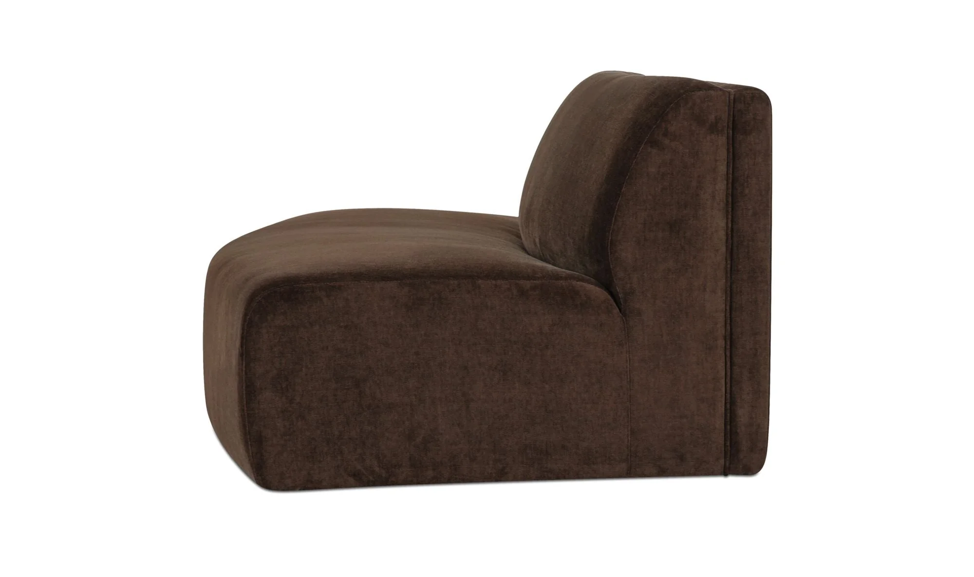 Naomi Convex Sofa Dark Brown - Image 4