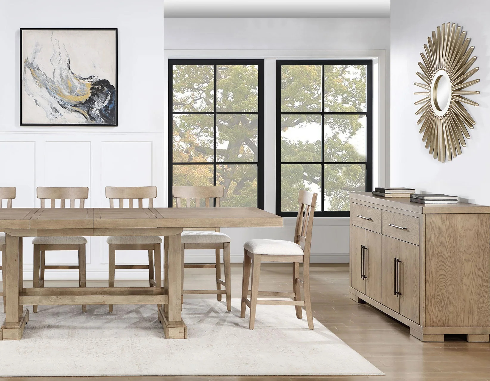 Napa Weathered Sand Counter Height Dining Set - Image 2