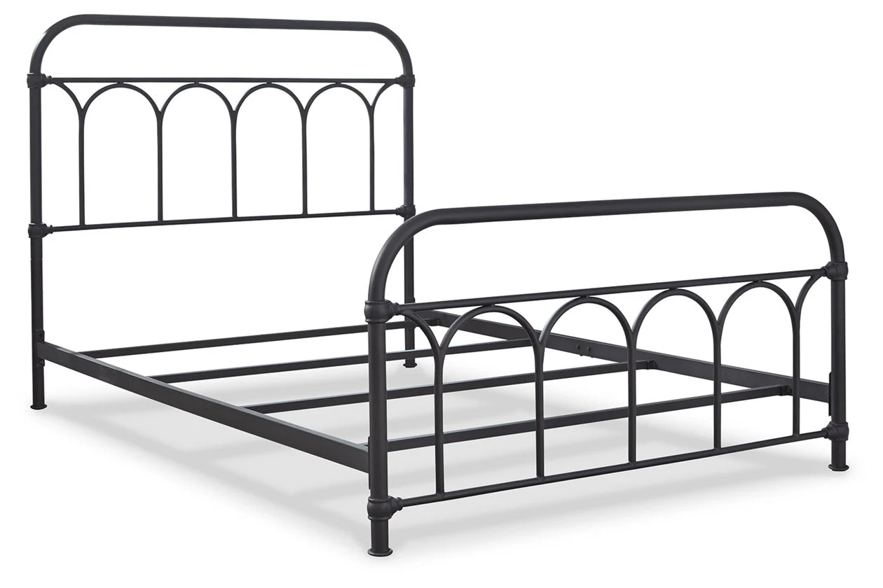 Nashburg Black Full Metal Platform Bed - Image 7