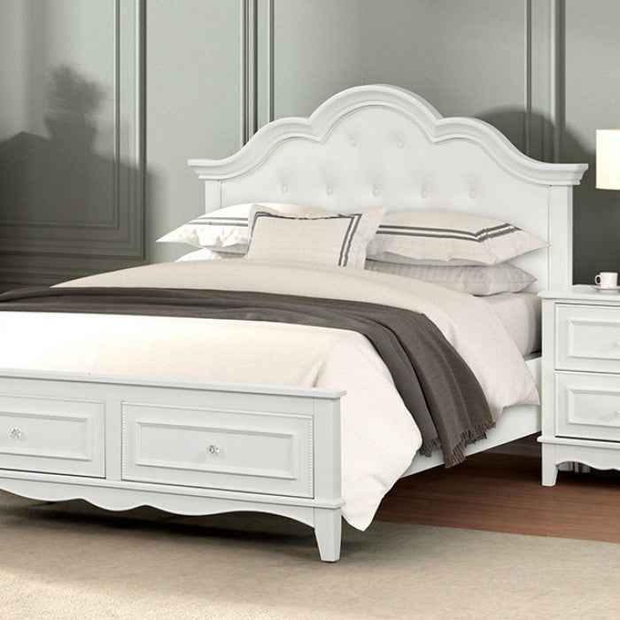 Naucalpan White 4-Piece Twin Bedroom Set - Image 3