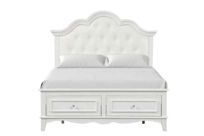 Naucalpan White 4-Piece Twin Bedroom Set - Image 5