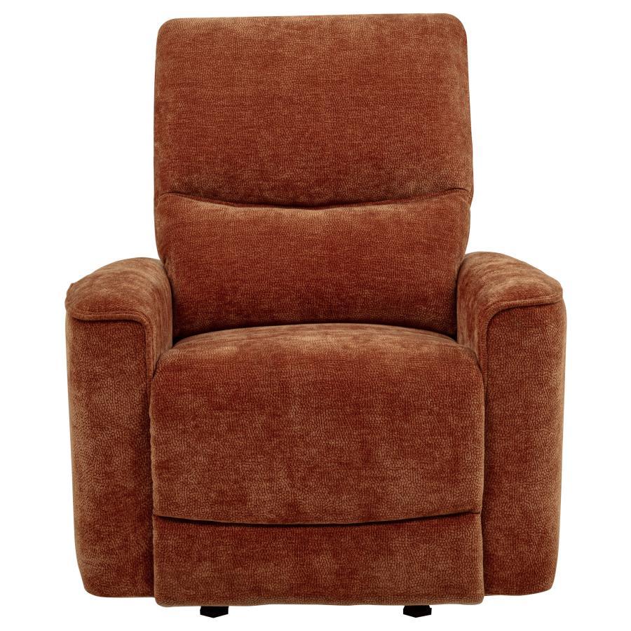 Navarro Chenille Upholstered Glider Recliner - Image 11