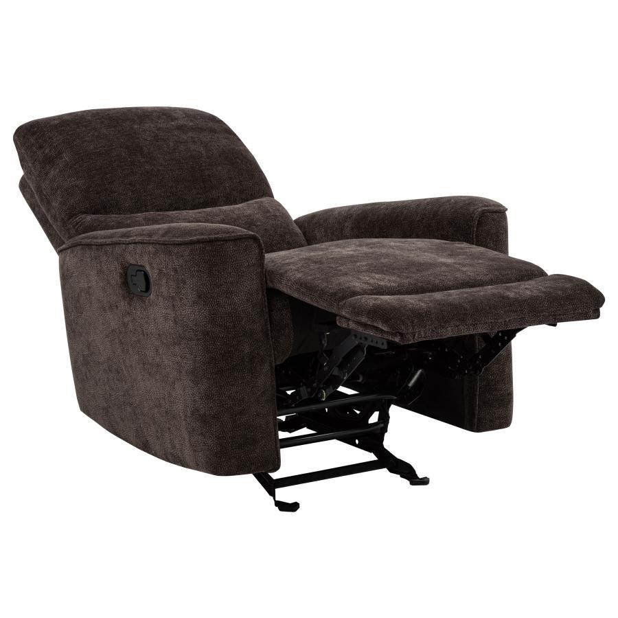 Navarro Chenille Upholstered Glider Recliner - Image 4