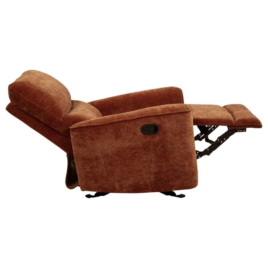 Navarro Chenille Upholstered Glider Recliner - Image 8