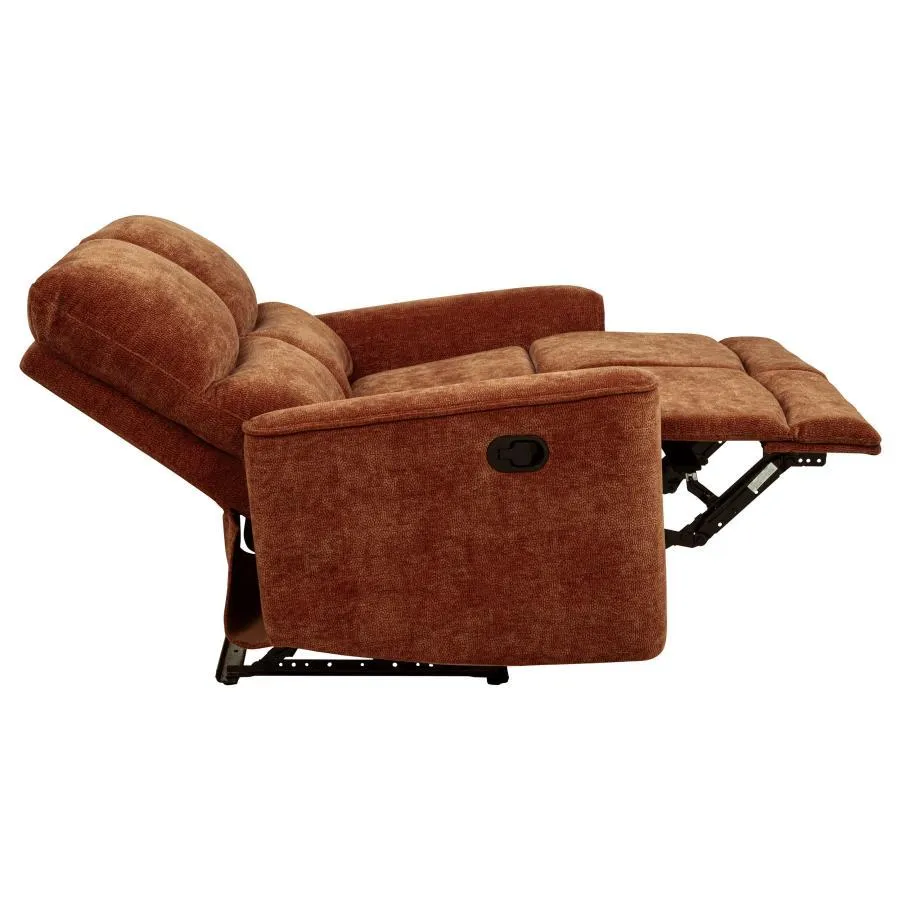 Navarro Chenille Upholstered Reclining Loveseat - Image 21