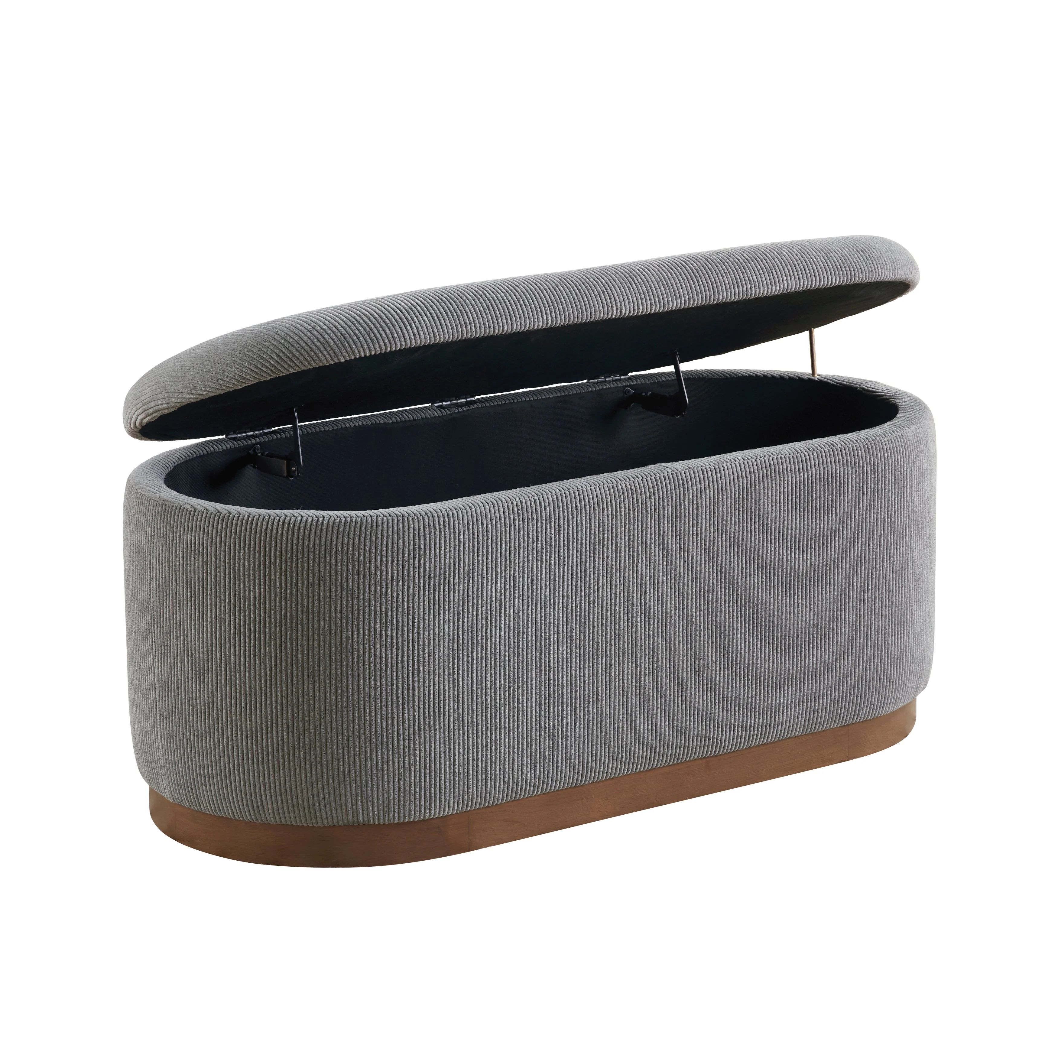 Nell Gray Lift-Top Storage Bench - Image 5