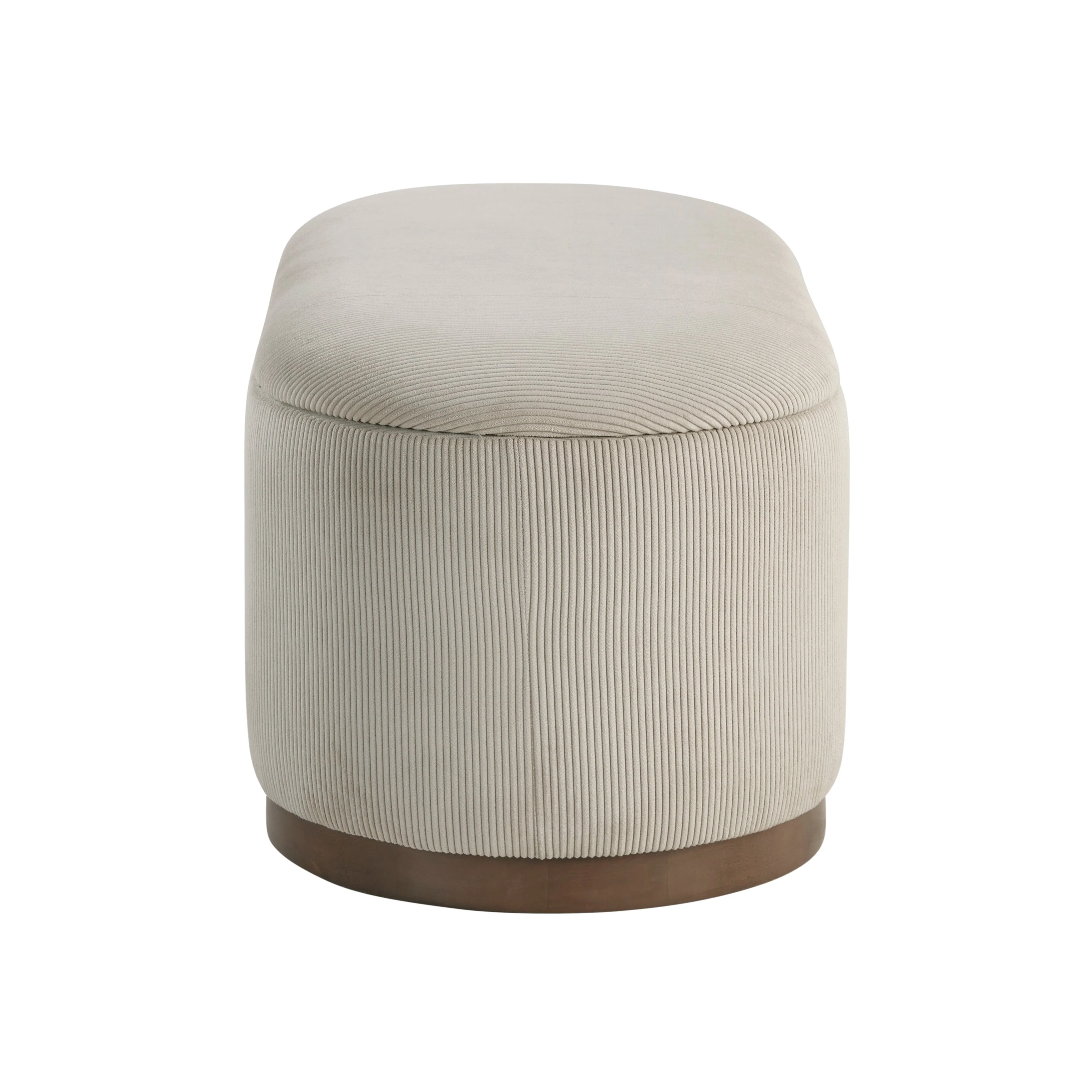 Nell Taupe Lift-Top Storage Bench - Image 3