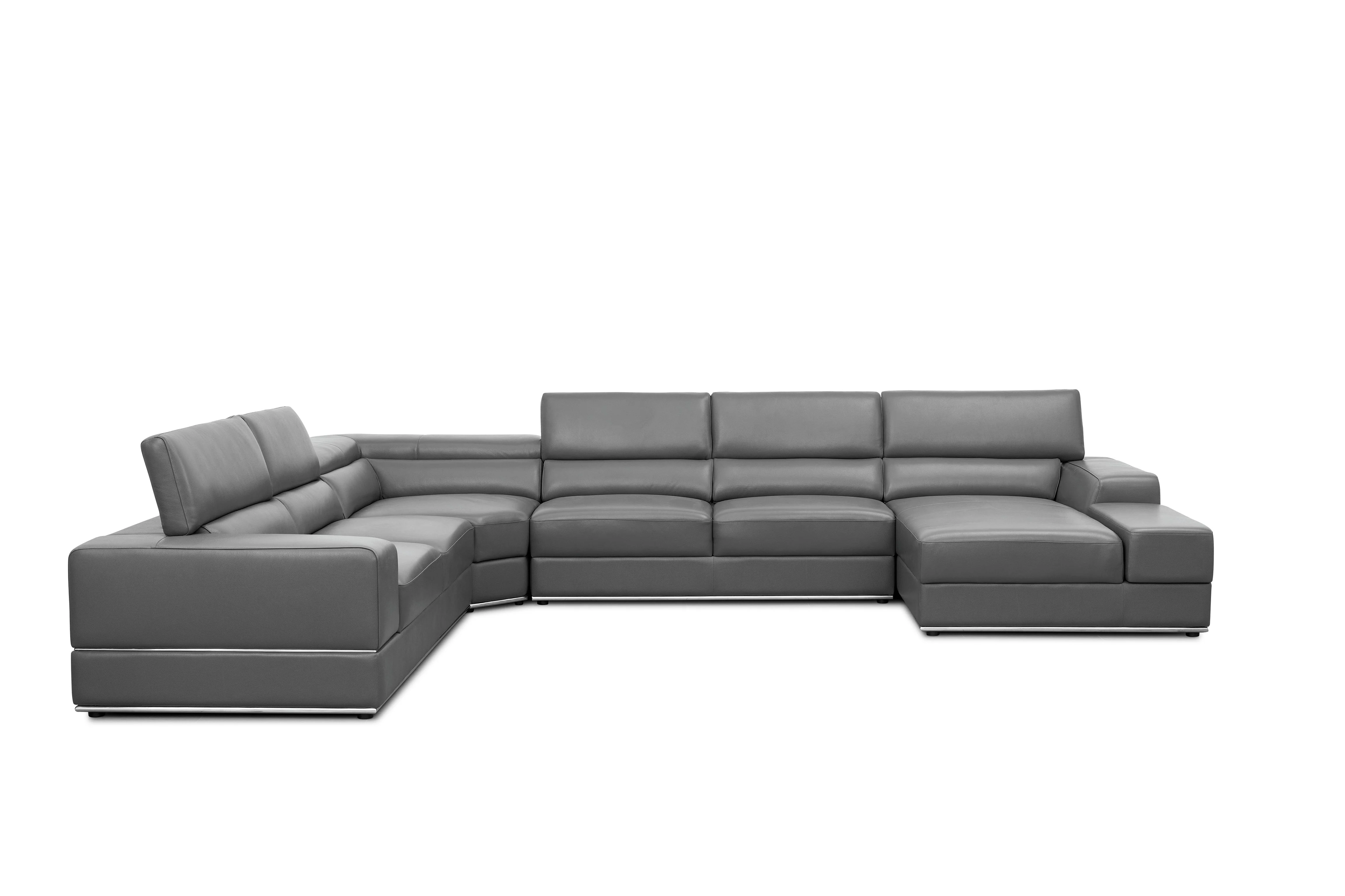 Nella Dark Grey 4-Piece Sectional - Image 3