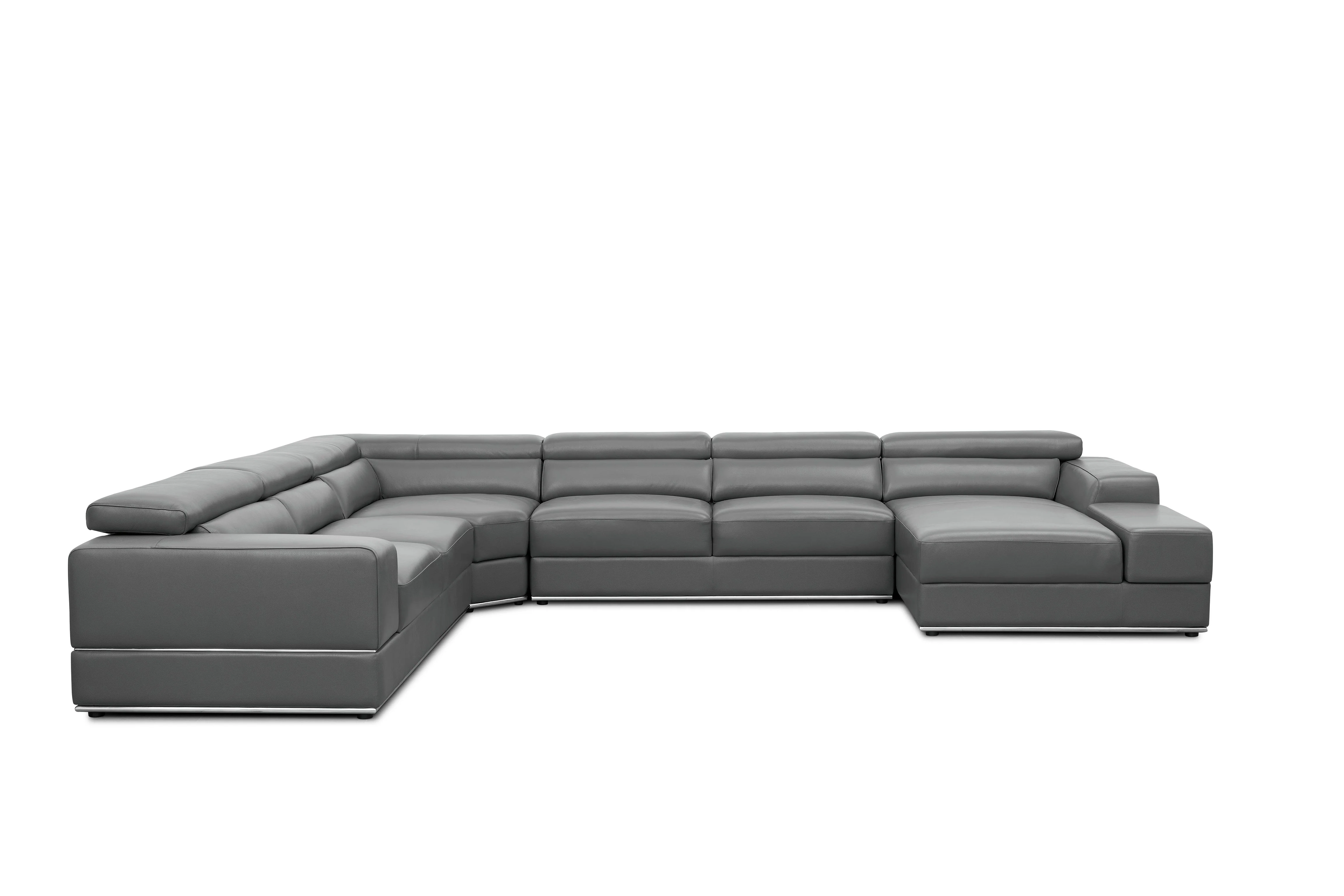 Nella Dark Grey 4-Piece Sectional - Image 4