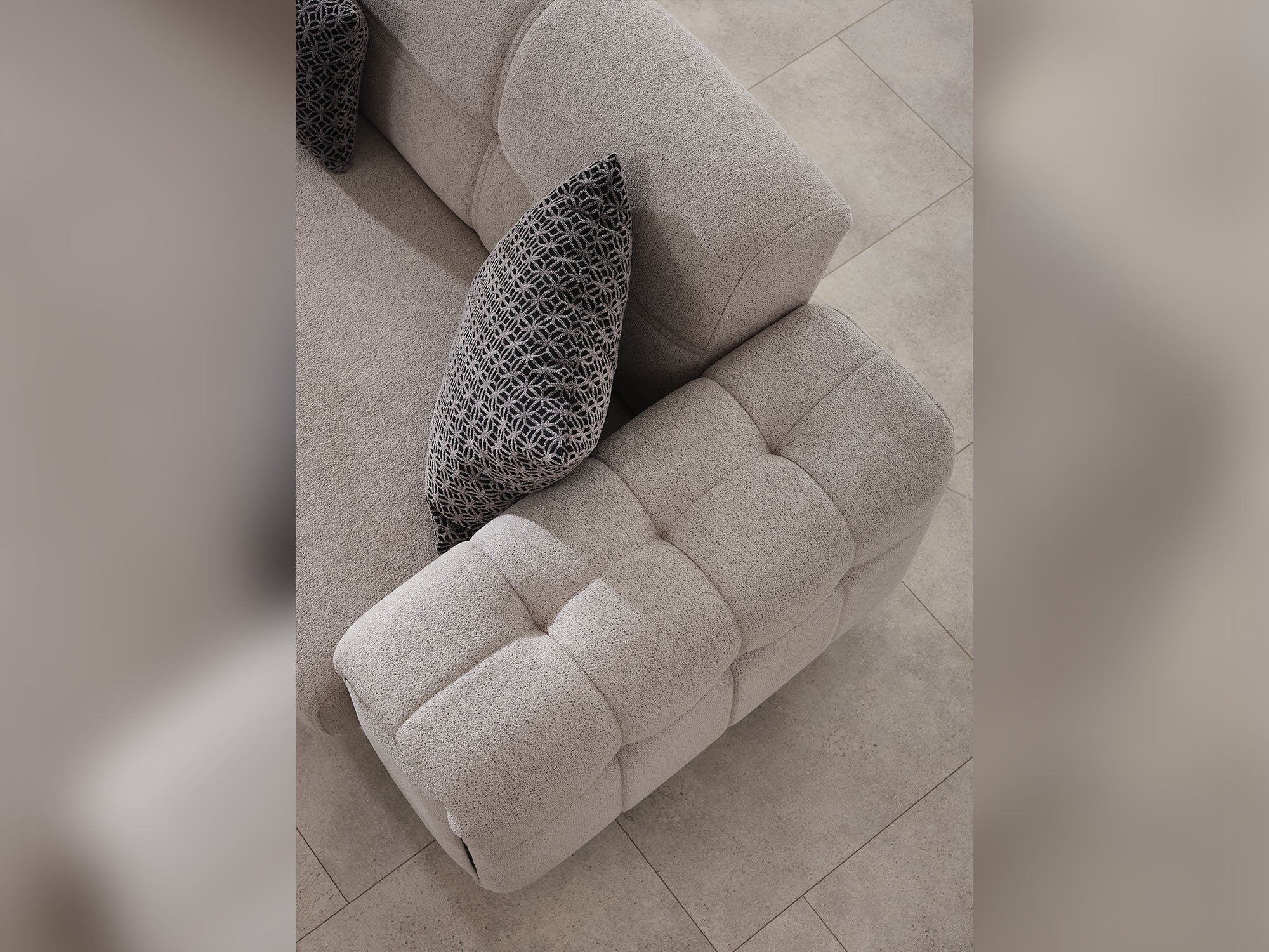 Nero Light Grey 3-pieces (Sofa & Loveseat & Chair) Living Room Set - Image 9
