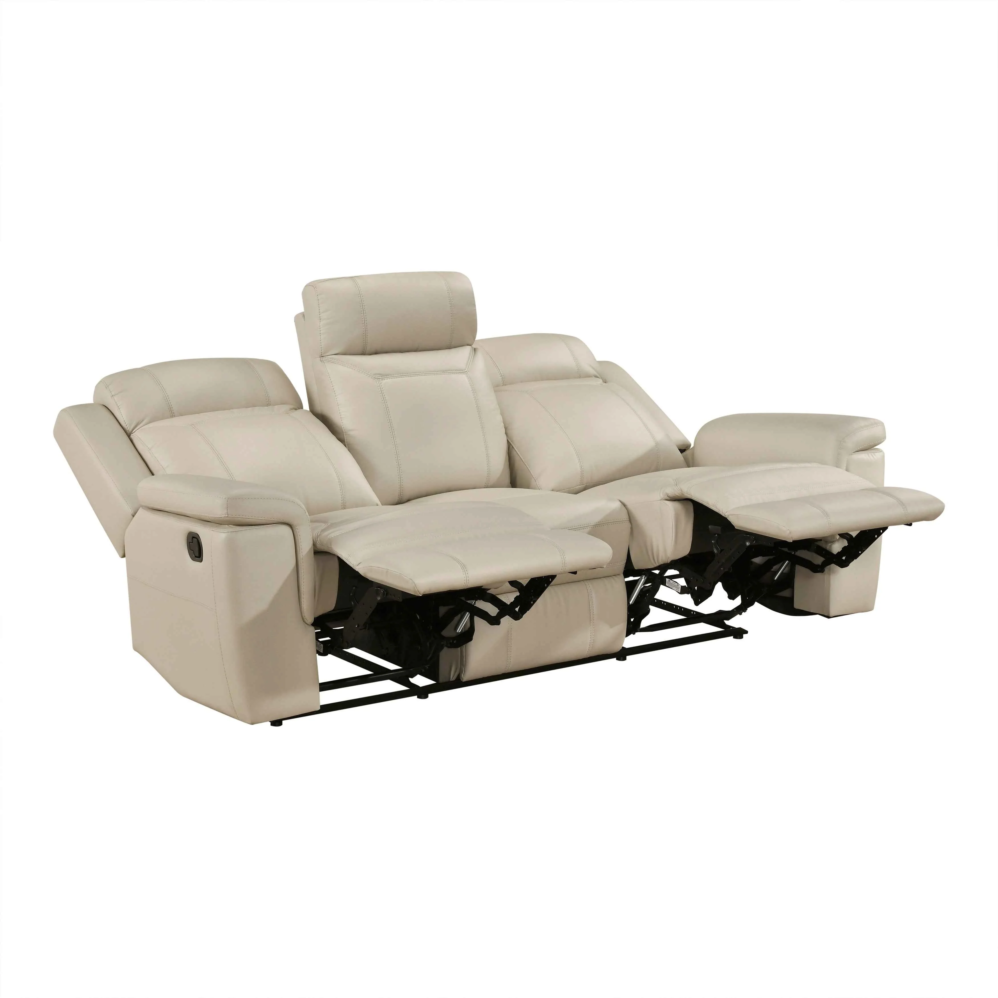 Nest Beige 3-Piece Reclining Living Room Set - Image 5