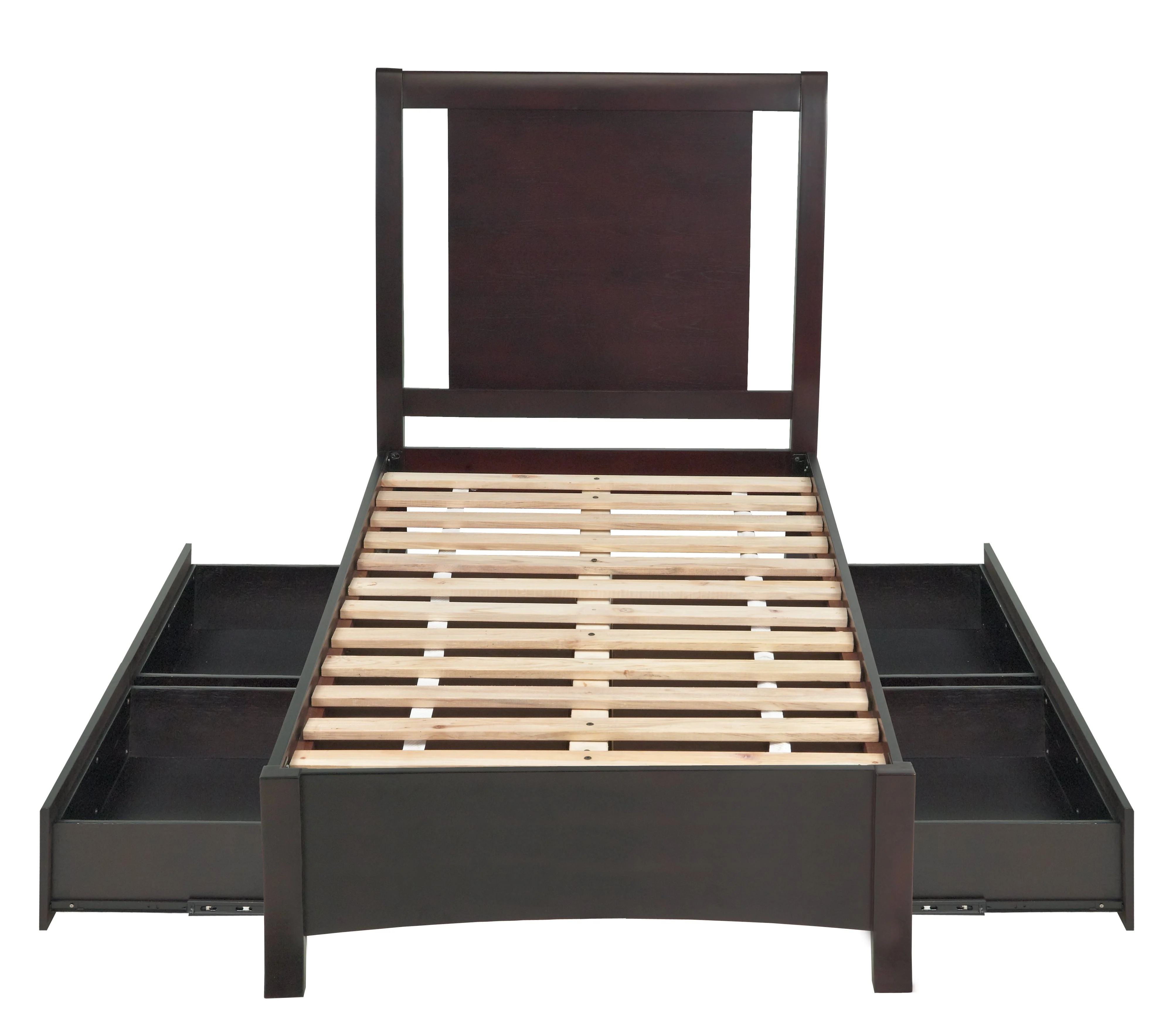 Nevis California King Low Profile Storage Bed in Espresso - Image 10