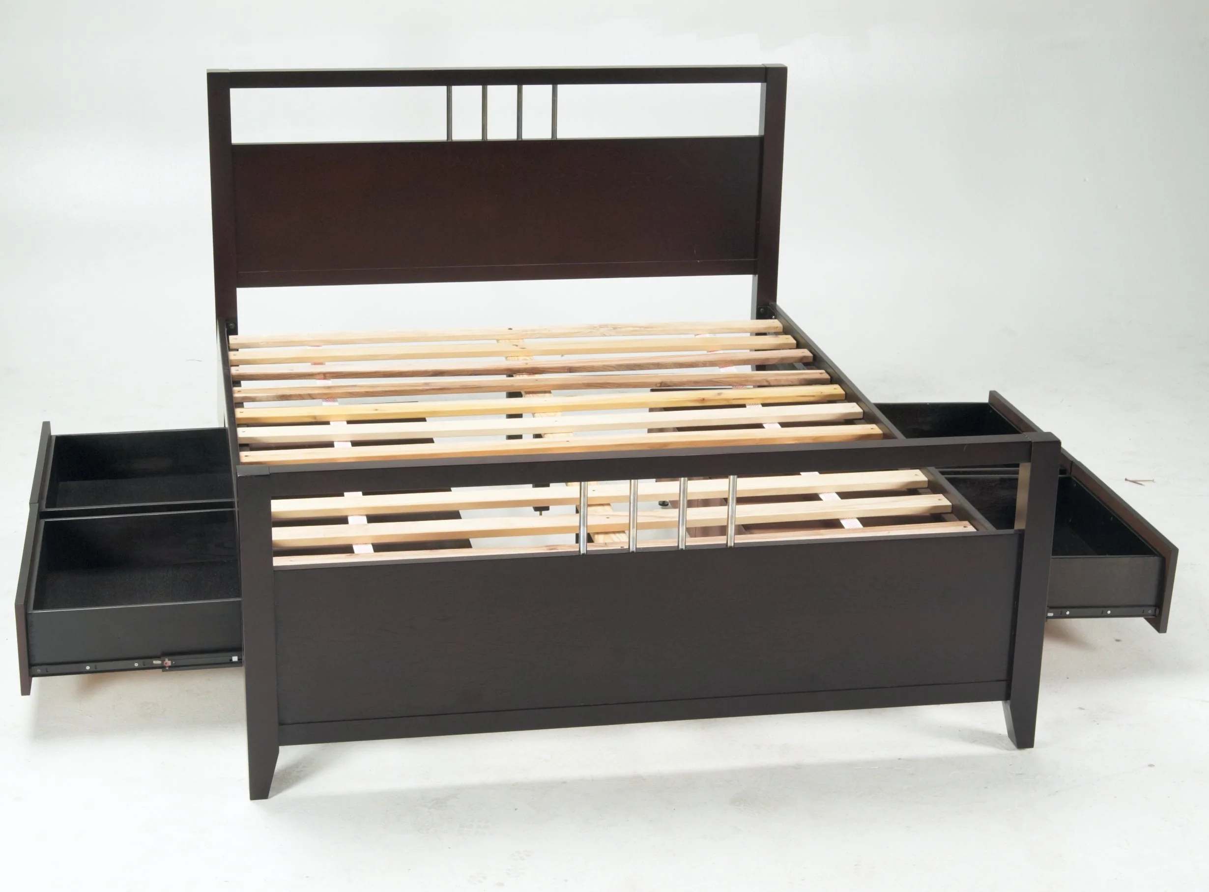Nevis California King Platform Storage Bed in Espresso - Image 10