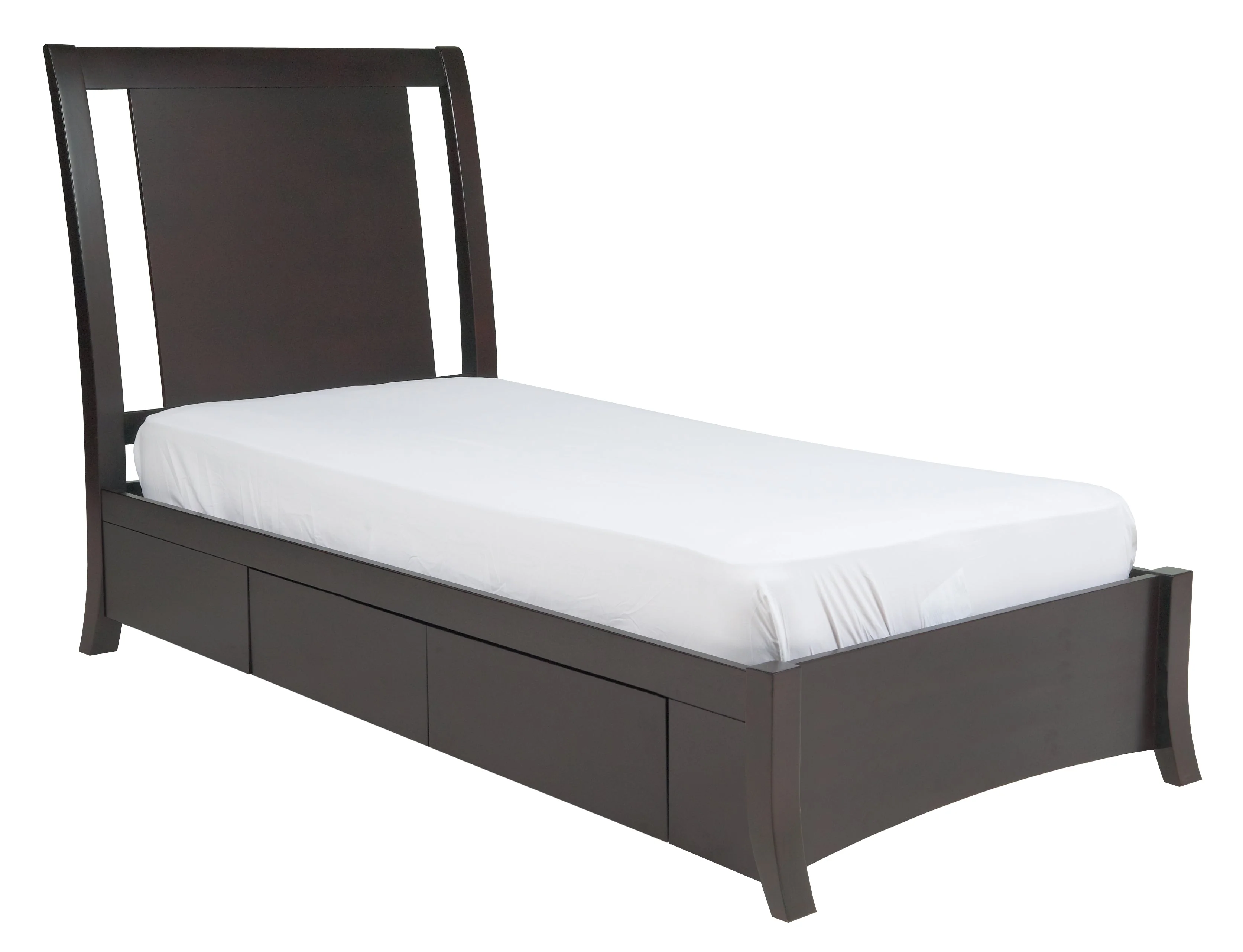 Nevis Full Low Profile Storage Bed in Espresso - Image 7