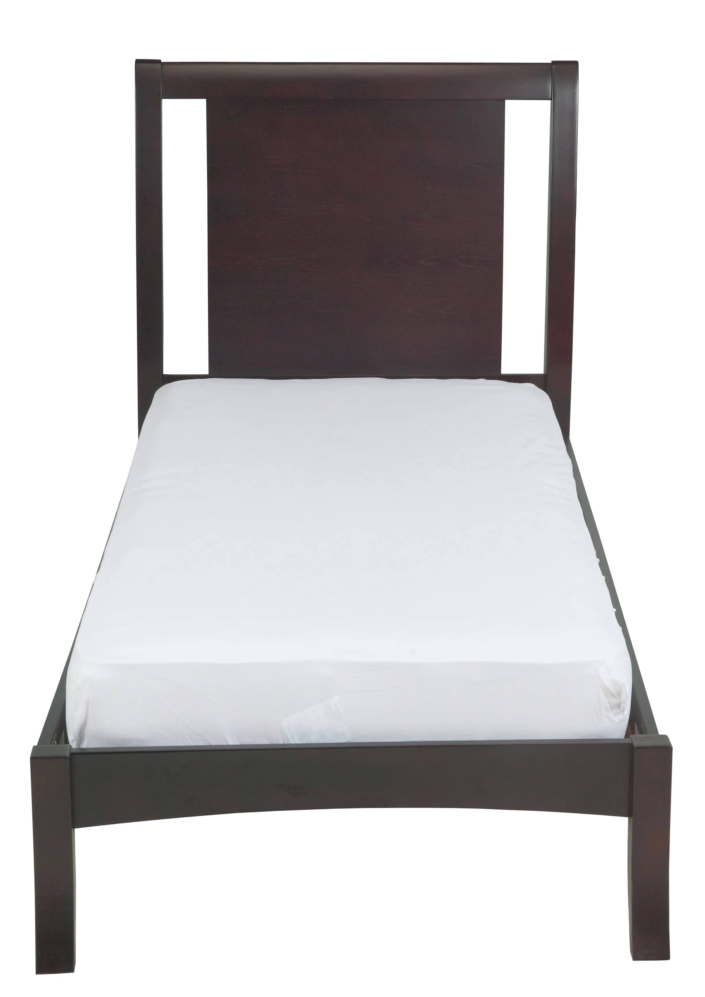 Nevis Wood Twin Sleigh Bed in Espresso - Image 6