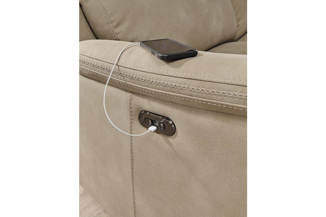 Next-Gen DuraPella Sand 3-Piece Power Reclining Sectional - Image 9