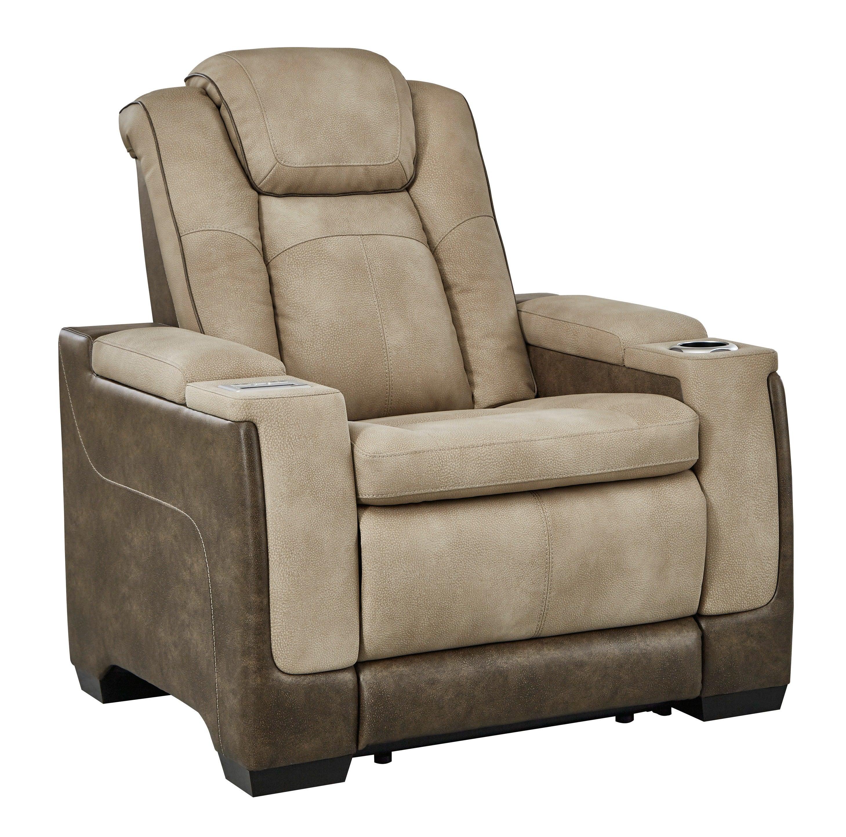 Next-Gen Durapella Sand Dual Power Reclining Living Room Set - Image 4