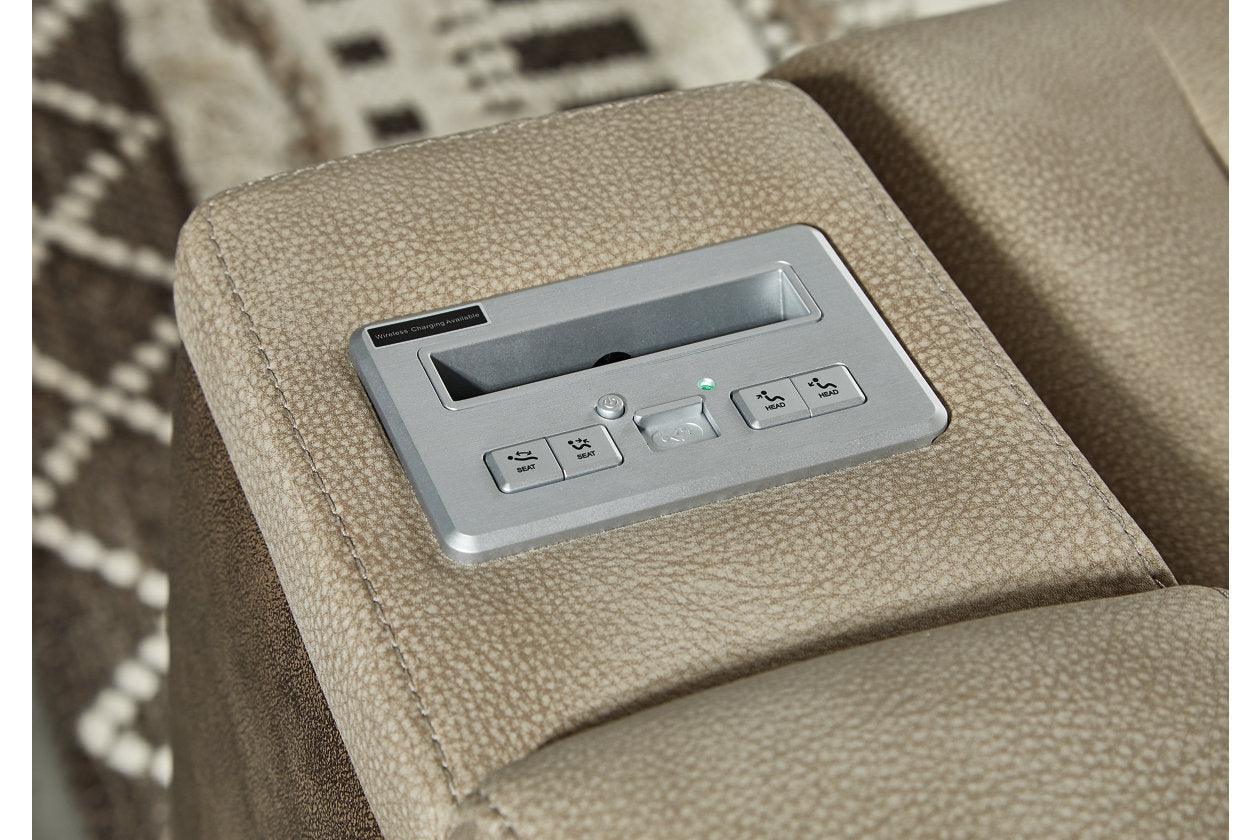 Next-Gen DuraPella Sand Dual Power Reclining Loveseat with Console - Image 7
