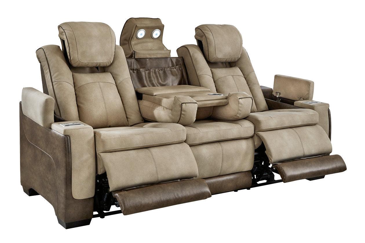 Next-Gen DuraPella Sand Dual Power Reclining Sofa - Image 2
