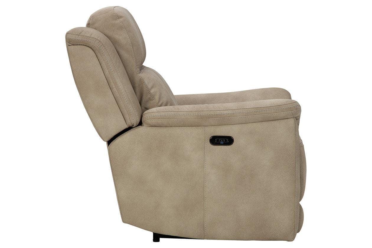 Next-Gen DuraPella Sand Performance Fabric Dual Power Recliner - Image 4