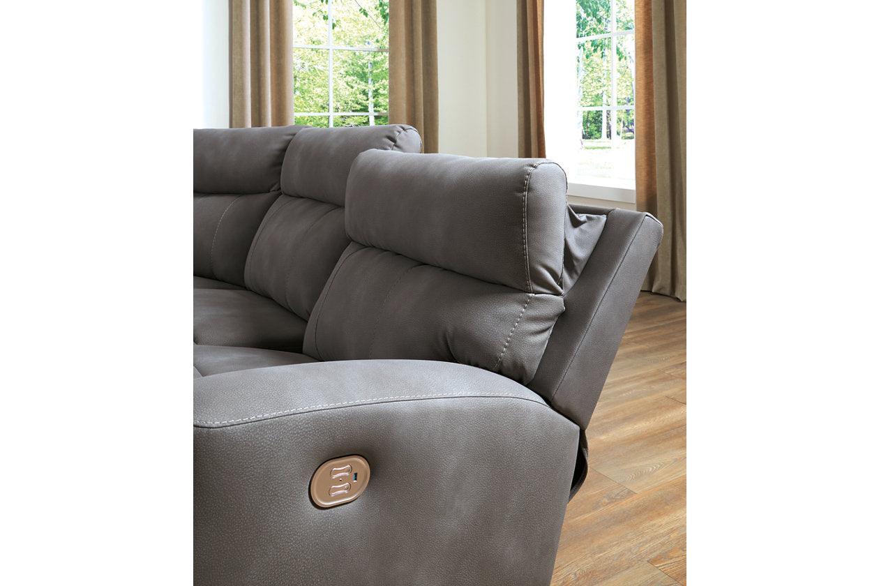 Next-Gen DuraPella Slate 6-Piece Power Reclining Sectional - Image 4
