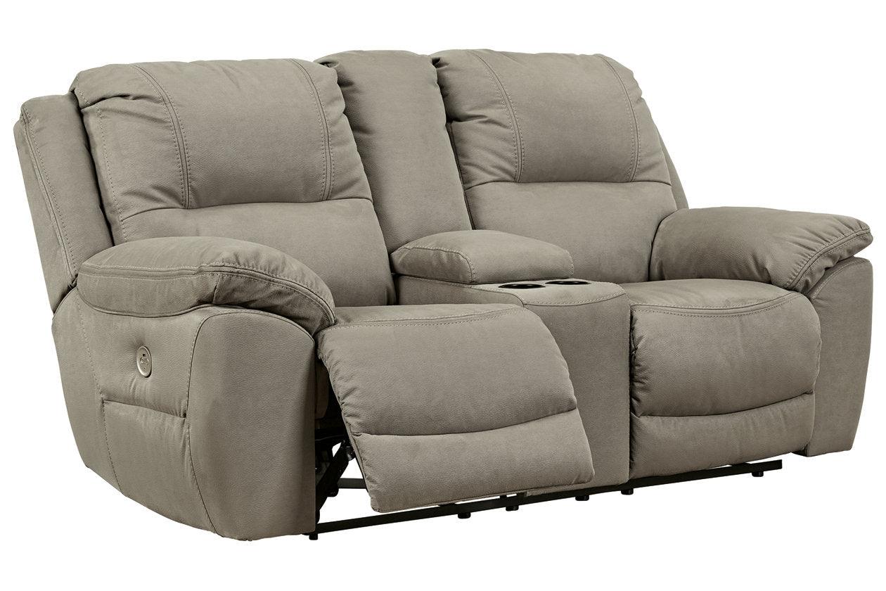 Next-Gen Gaucho Putty Power Reclining Loveseat with Console - Image 3