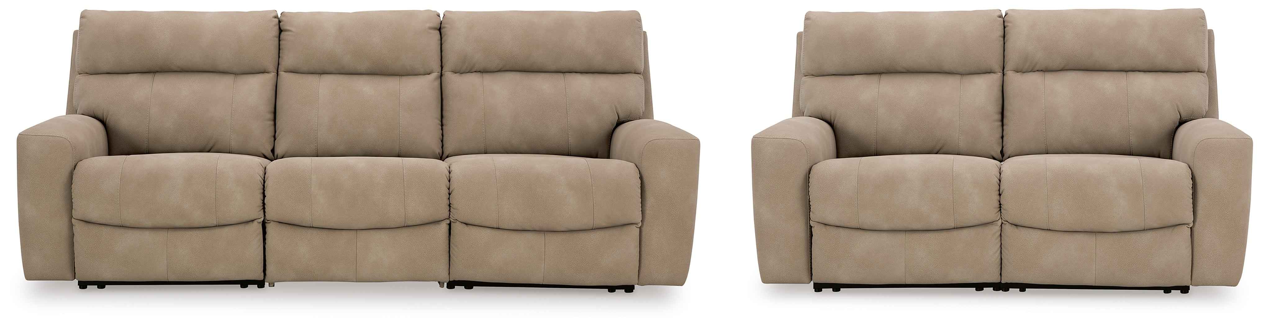 Next-Gen Sand DuraPella Power Reclining Sofa & Loveseat