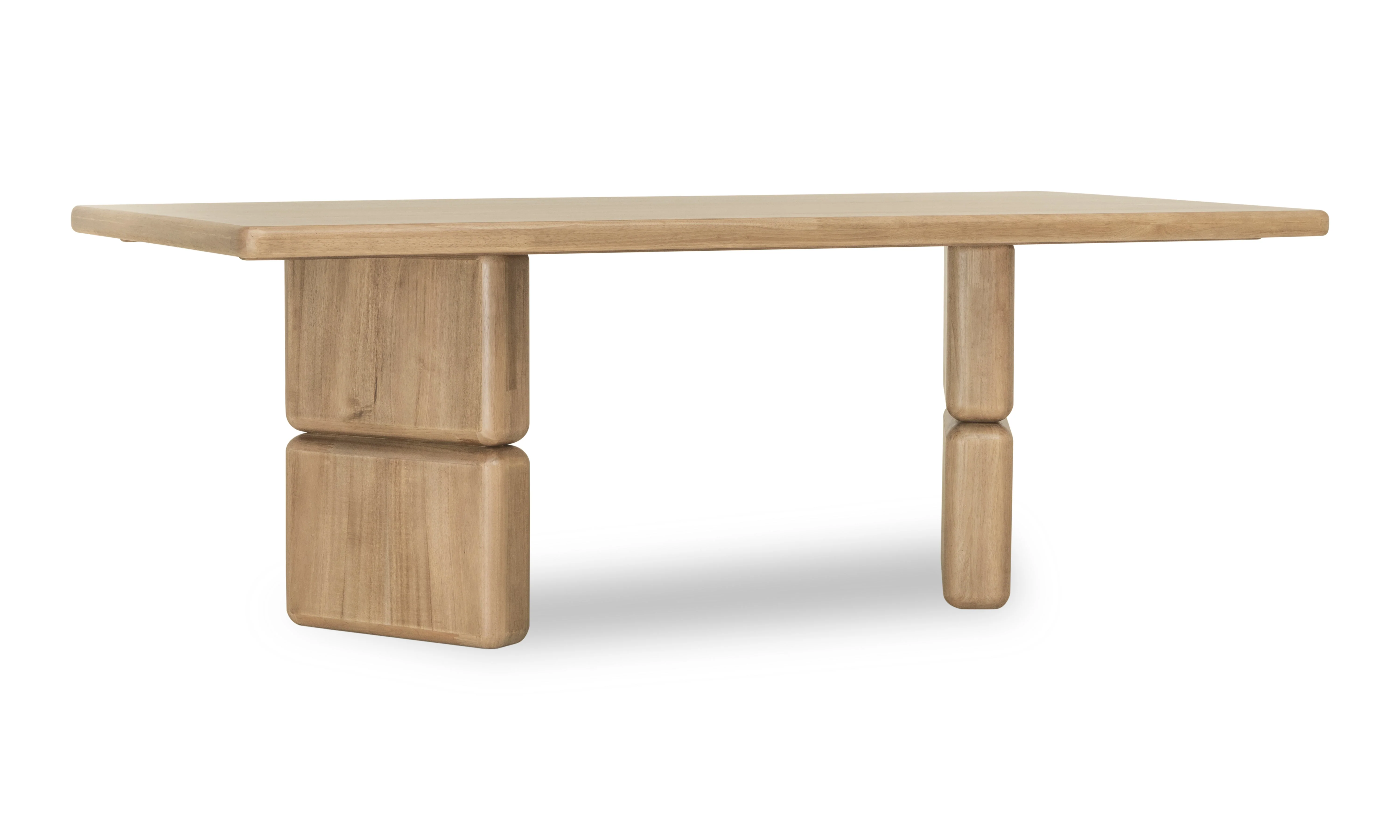 Nia Rectangular Acacia Wood Dining Table in Lioness - Image 8