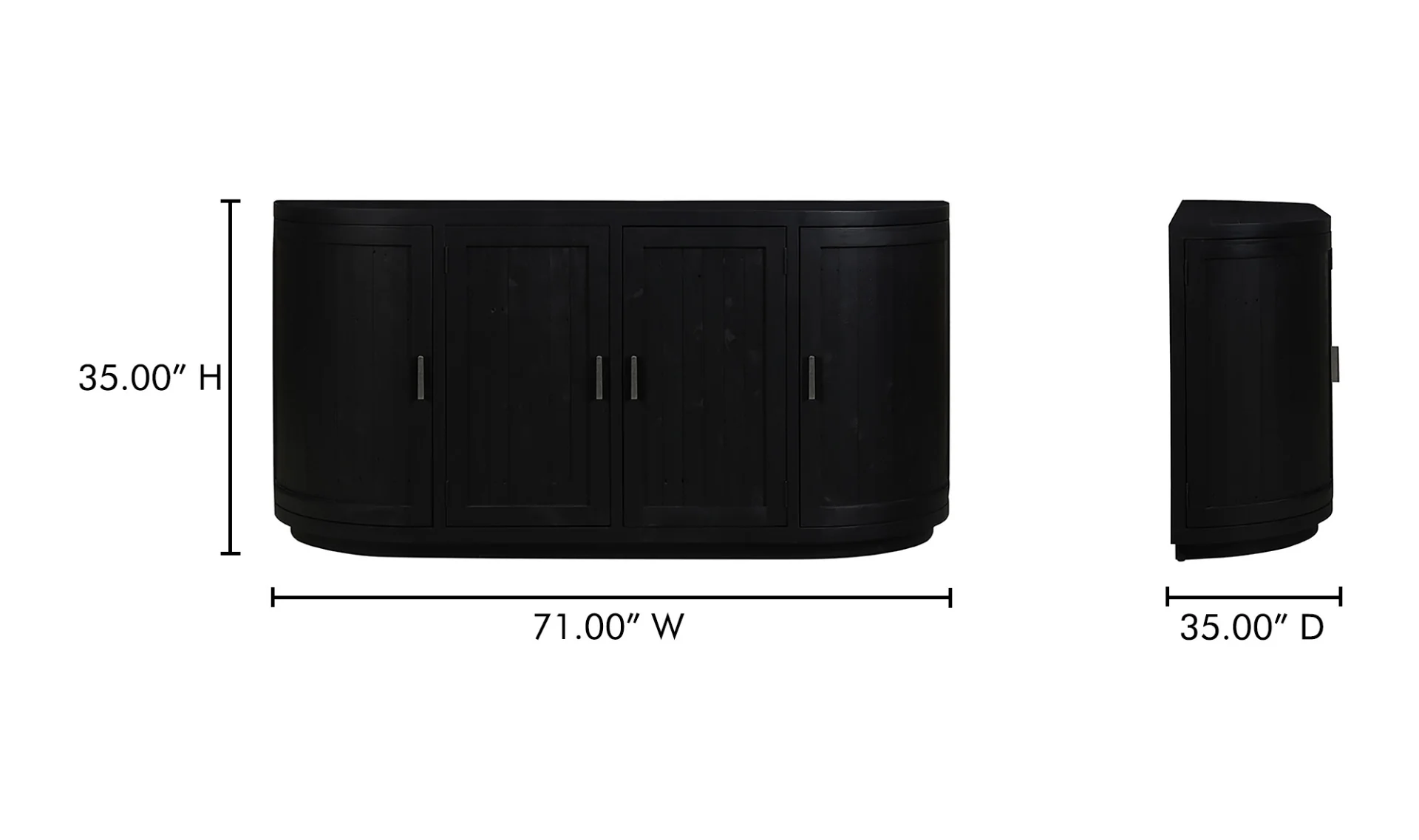 Nicola Sideboard Black - Image 10