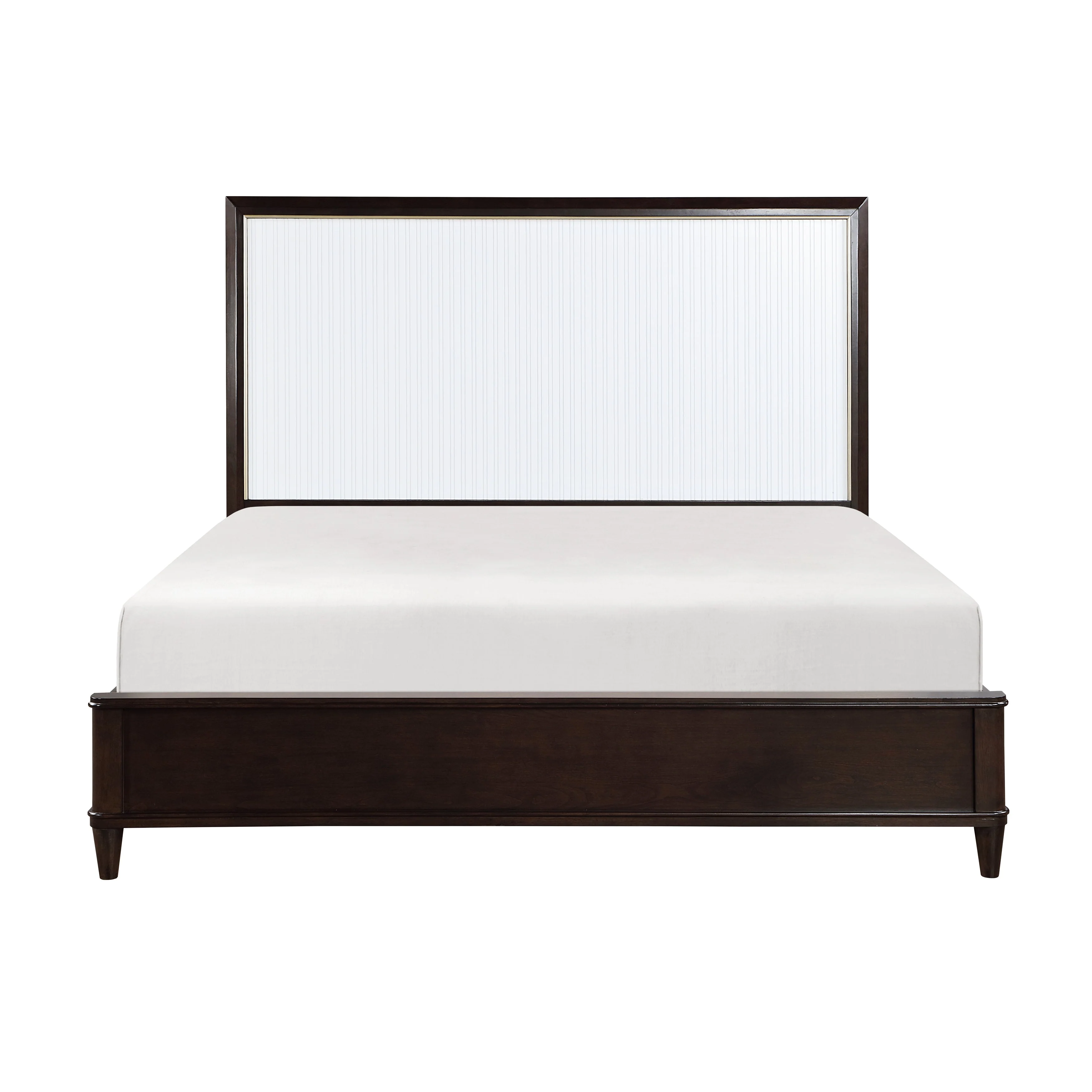 Niles White/Cherry King Panel Bed - Image 7