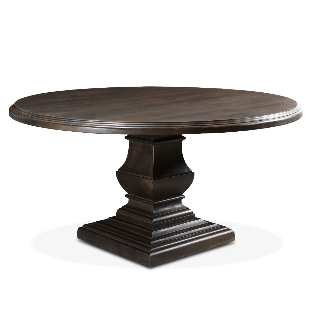 Nimes 60" Round Dining Table in Vintage Brown - Image 4
