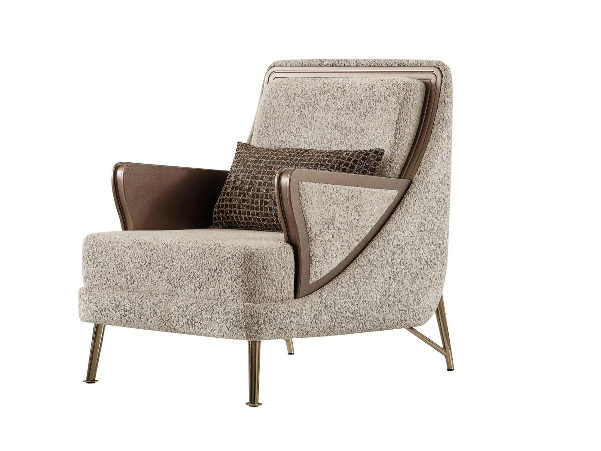 Nirvana 4-pieces (2 Four Seat Sofa & 2 Chair) Livingroom Set Beige - Image 13