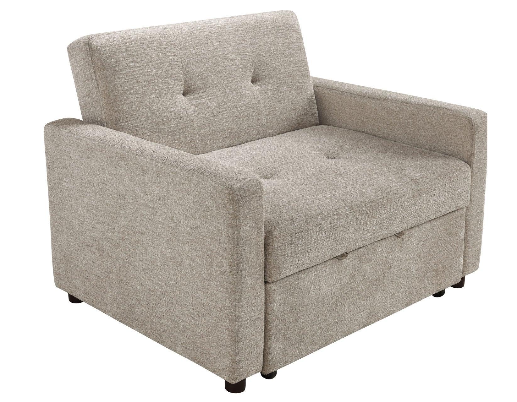 Noah Brown Convertible Sleeper Chair - Image 21