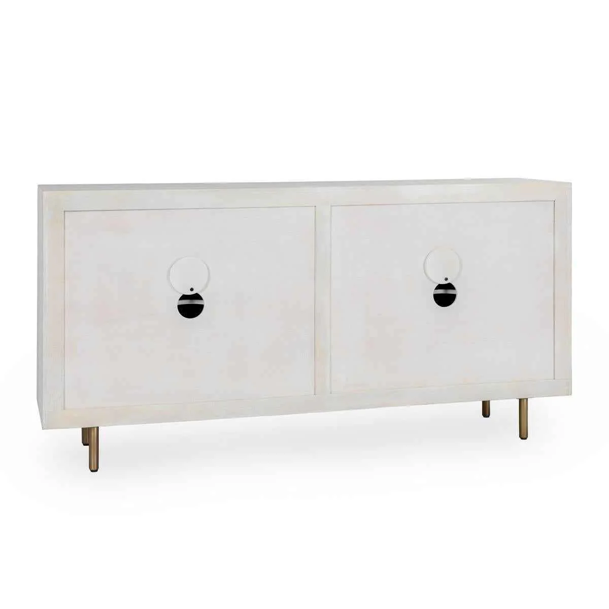 Norwood 4 Door Buffet - Coastal White - Image 4