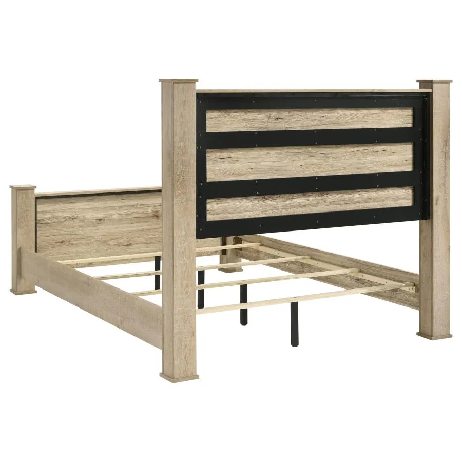 Oakglen Weathered Oak 5-piece Queen Bedroom Set - Image 4