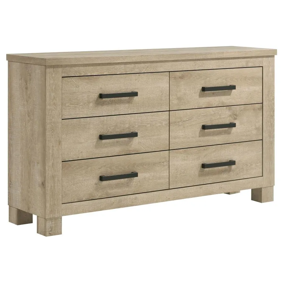 Oakglen Weathered Oak 5-piece Queen Bedroom Set - Image 7