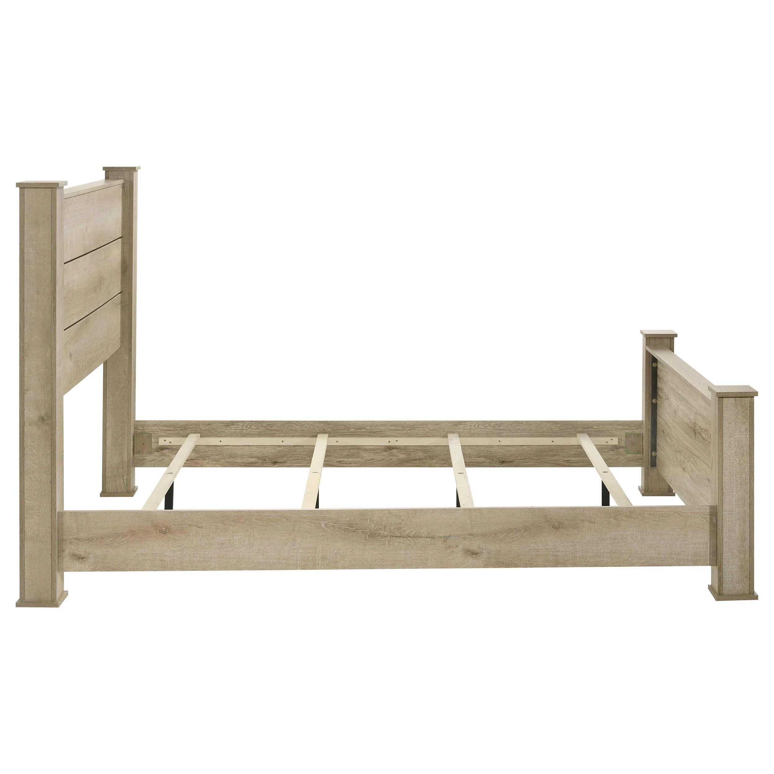 Oakglen Weathered Oak 55-inch Queen Panel Bed - Image 6