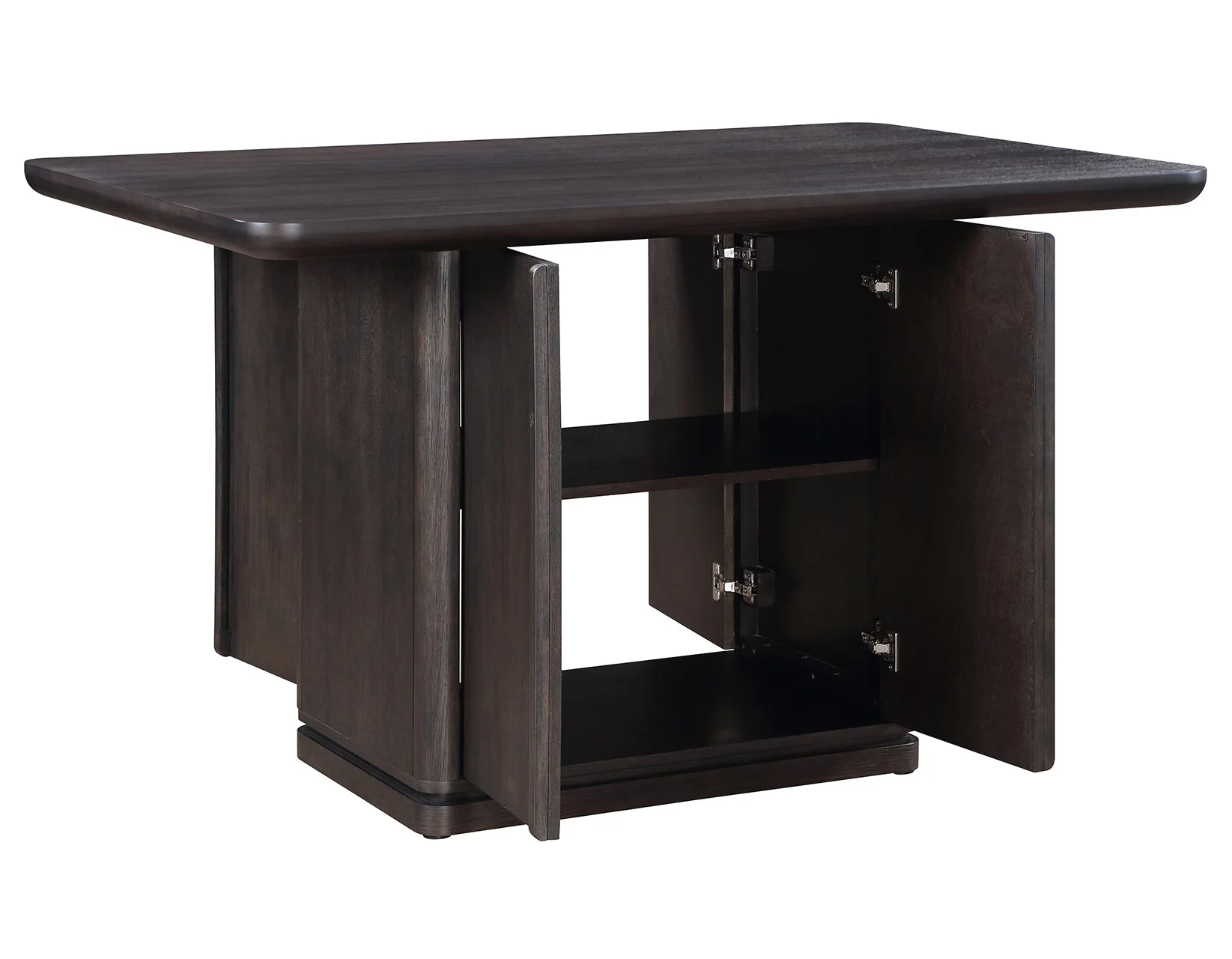 Oakley Charcoal Brown Counter Storage Table - Image 7