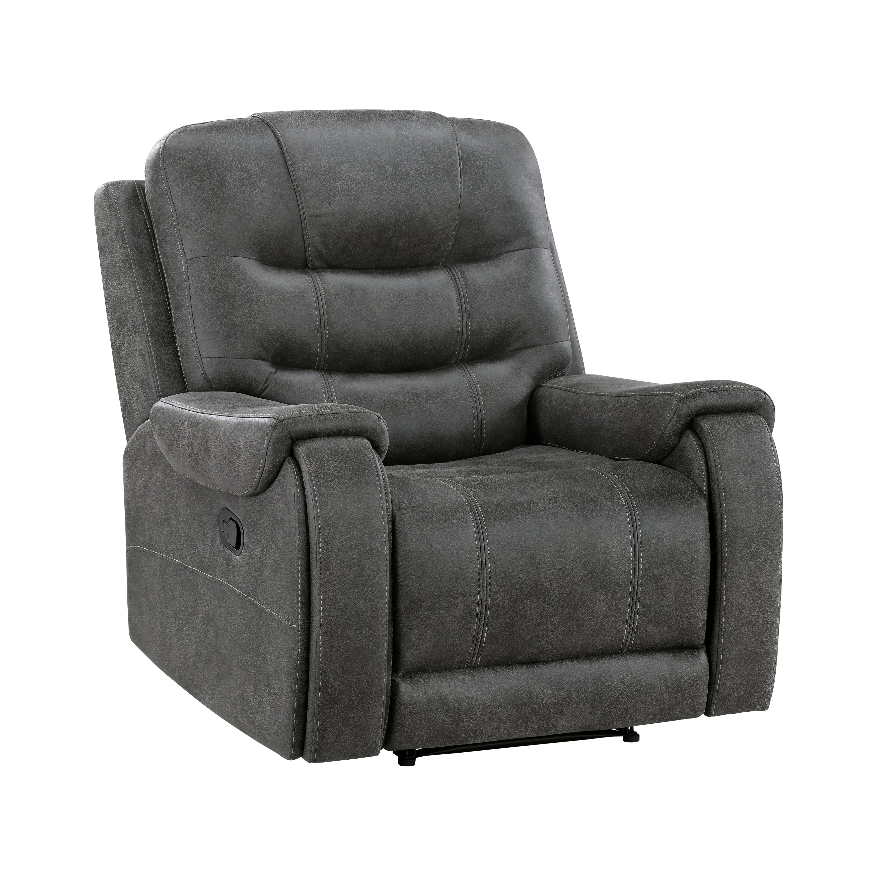 Oberon Dark Gray Reclining Chair