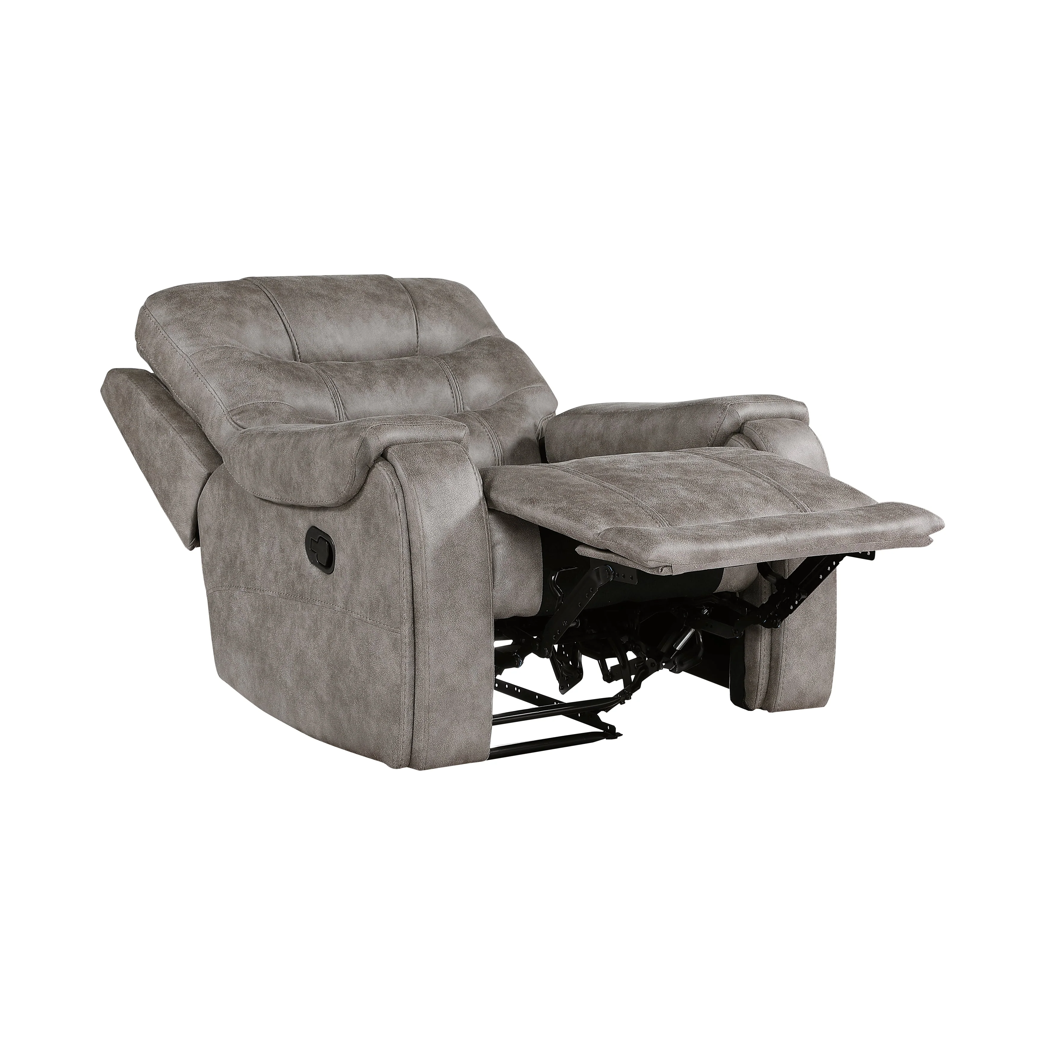 Oberon Grayish Brown Reclining Chair - Image 5