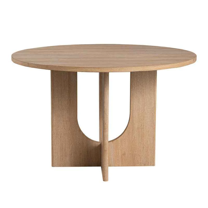 Oberto Natural Round Dining Table Only - Image 4