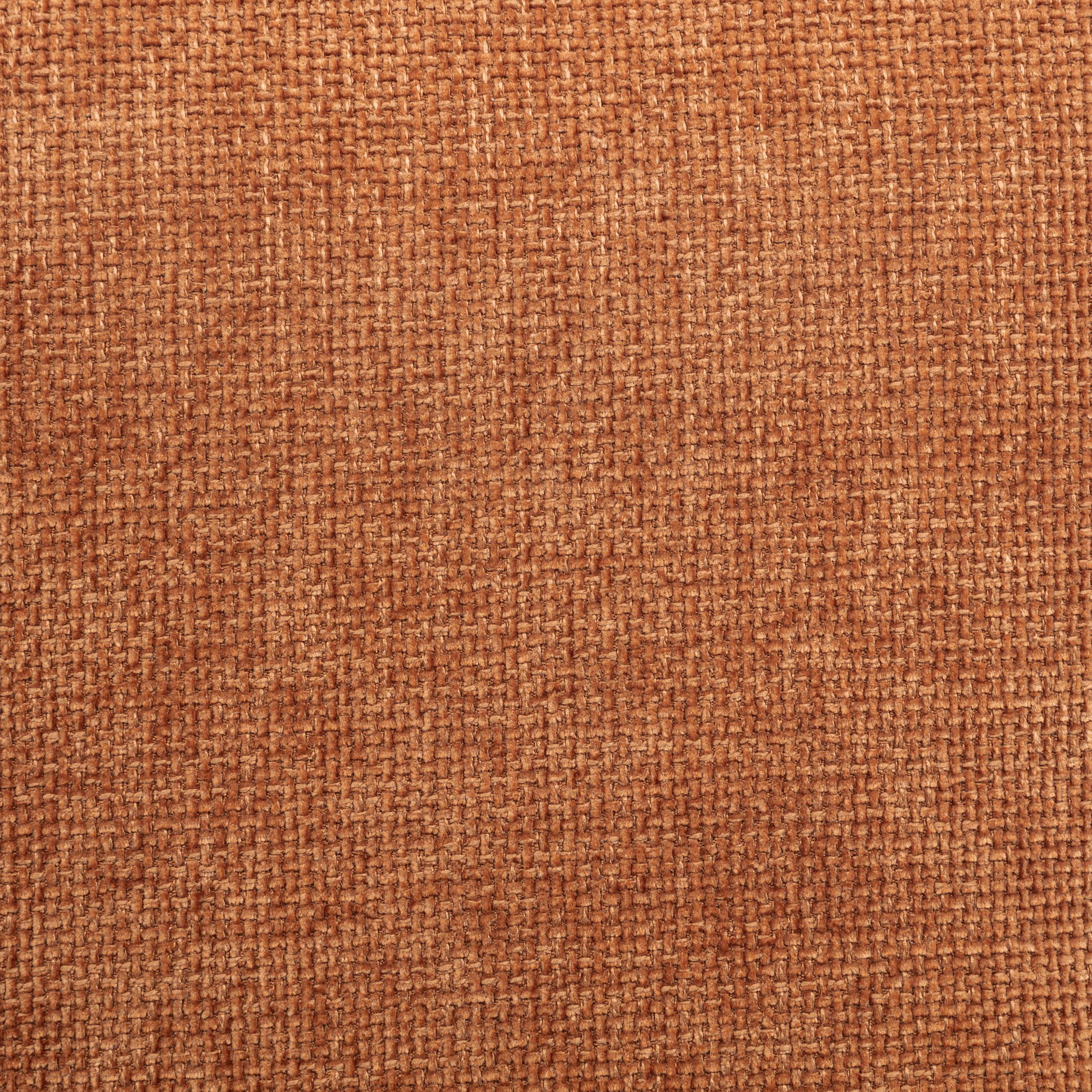 Octavia Orange Fabric Upholstered Rectangular Ottoman - Image 5