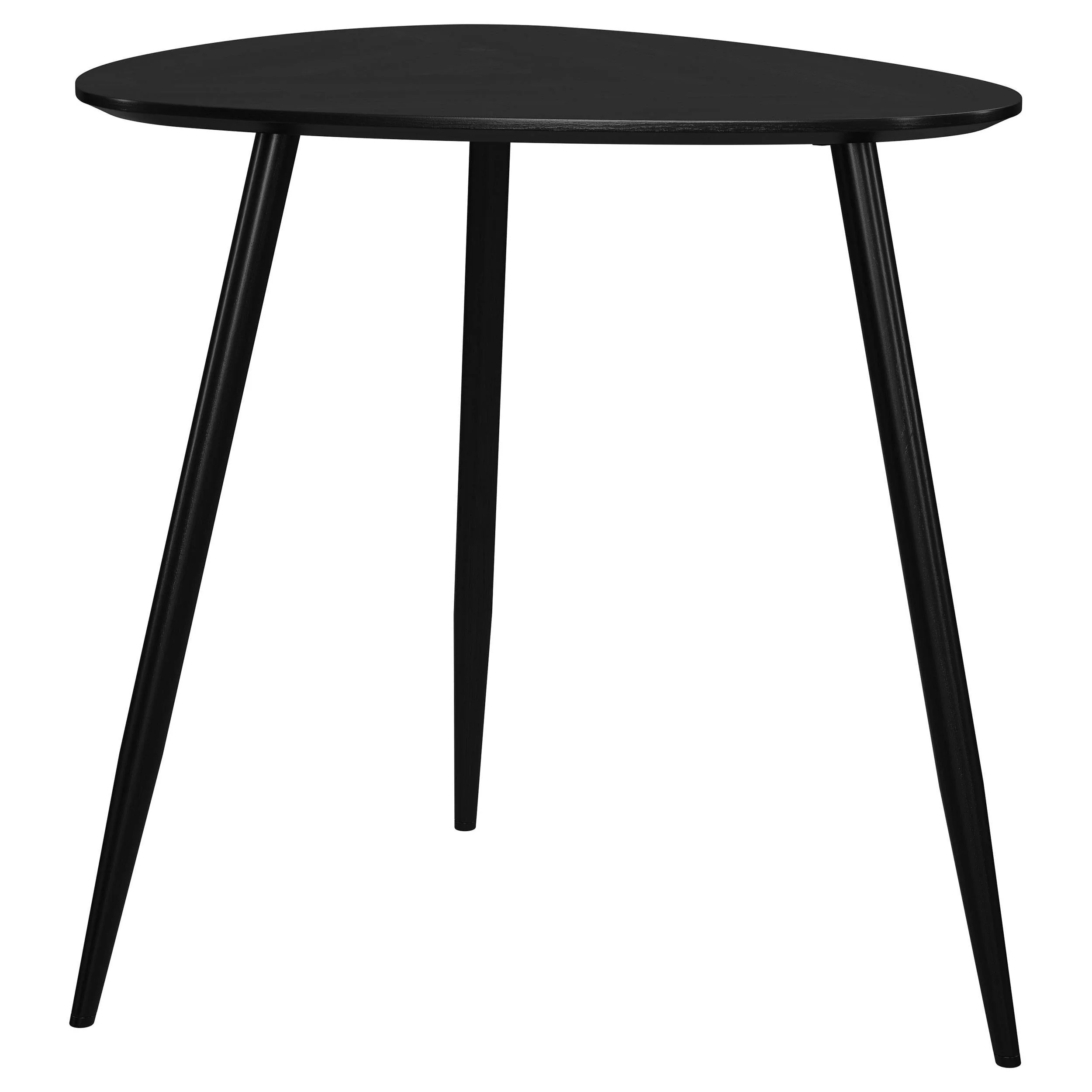 Odessa Black 2-Piece Triangular Coffee and End Table Set - Image 3