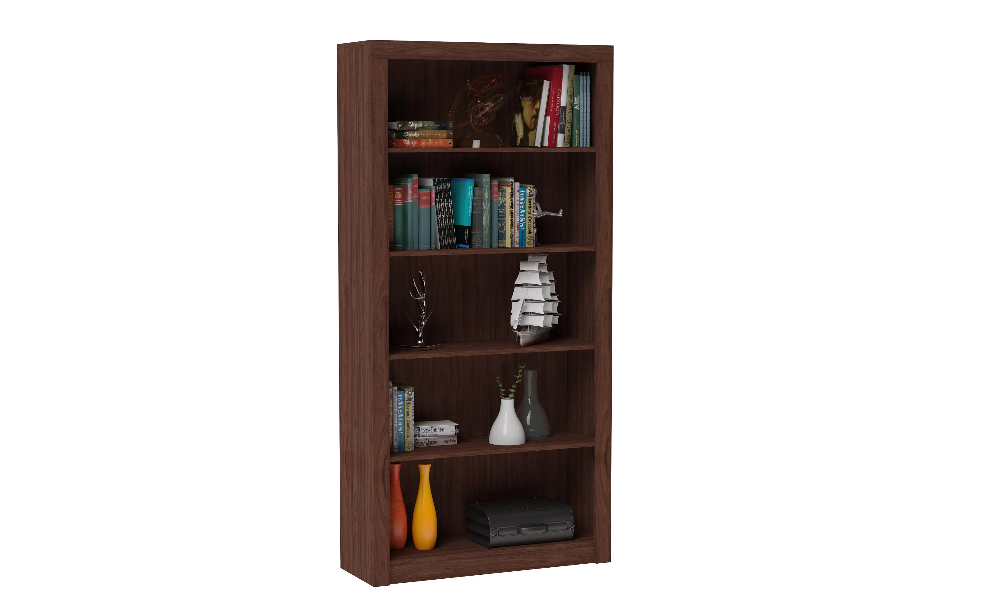 Olinda Bookcase 1.0 in Nut Brown - Image 4