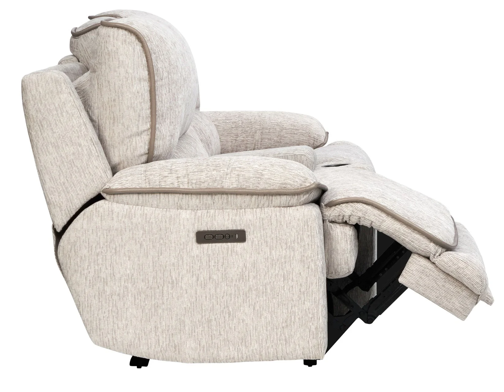 Olsen Dove 3-Piece Dual-Power Zero-Gravity Modular Reclining Console Loveseat - Image 9