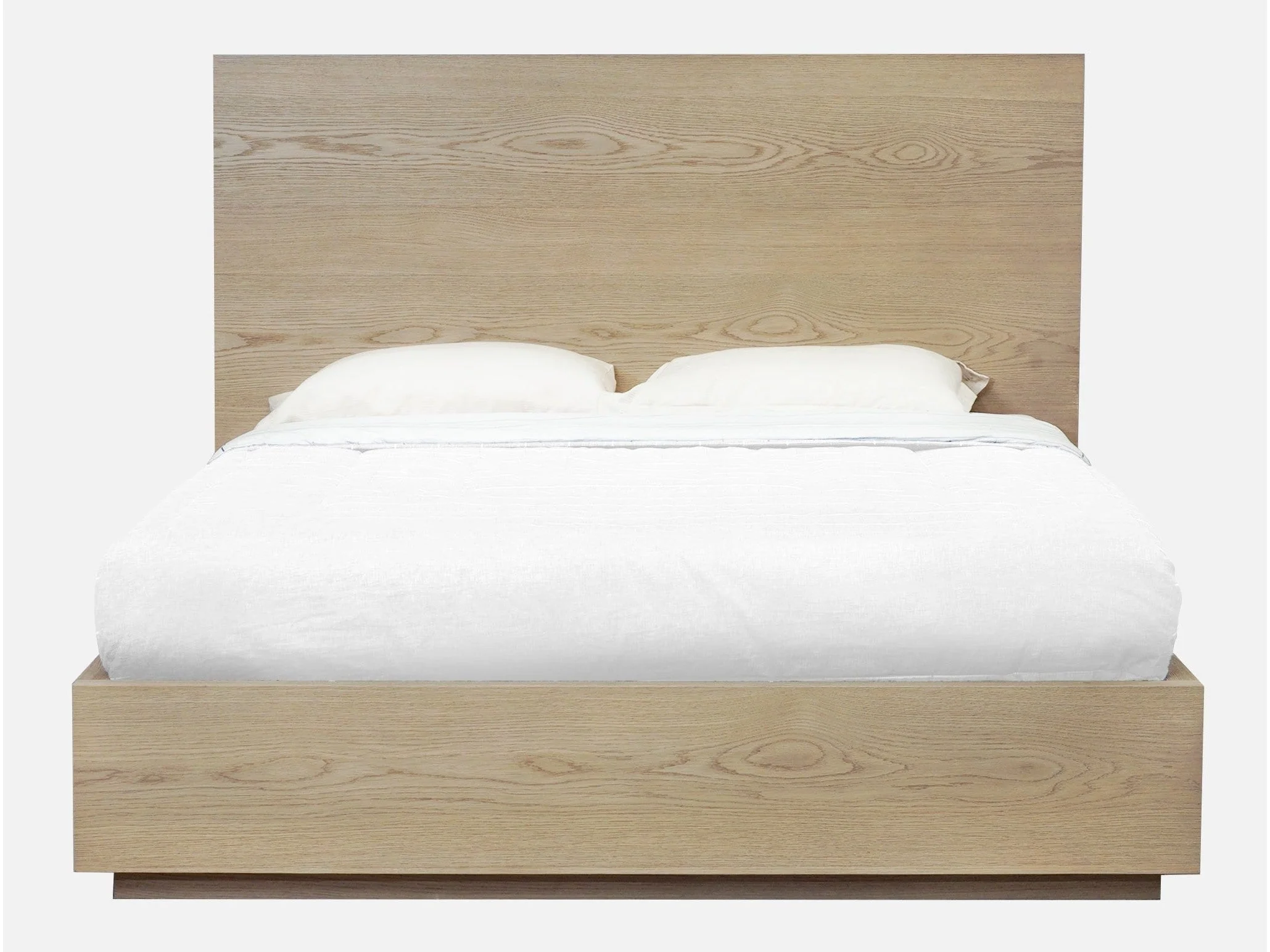 One Coastal Modern Queen Platform Bed in Bisque